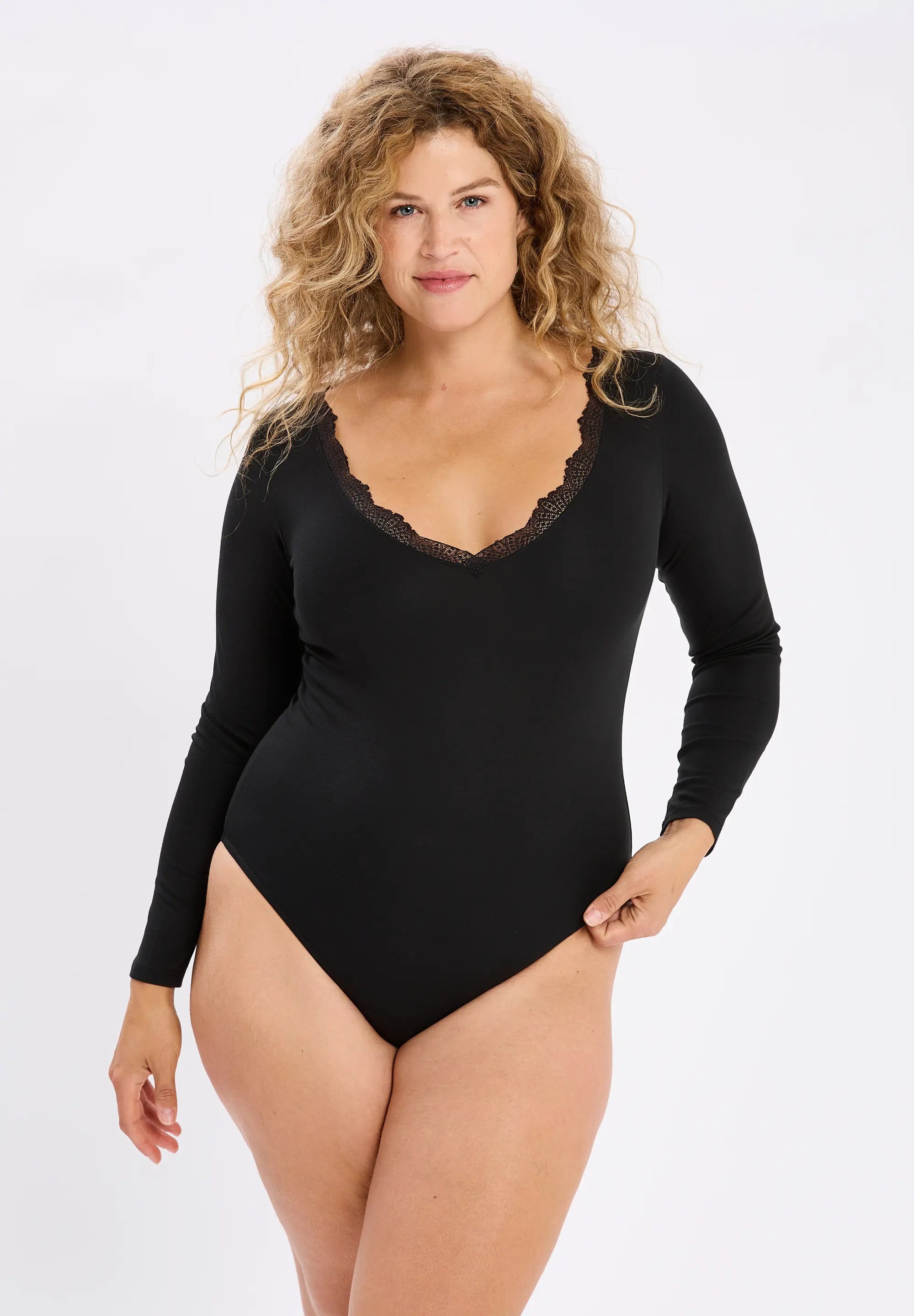 Thermal Long-Sleeve Bodysuit Warm Black (Medium warmth)