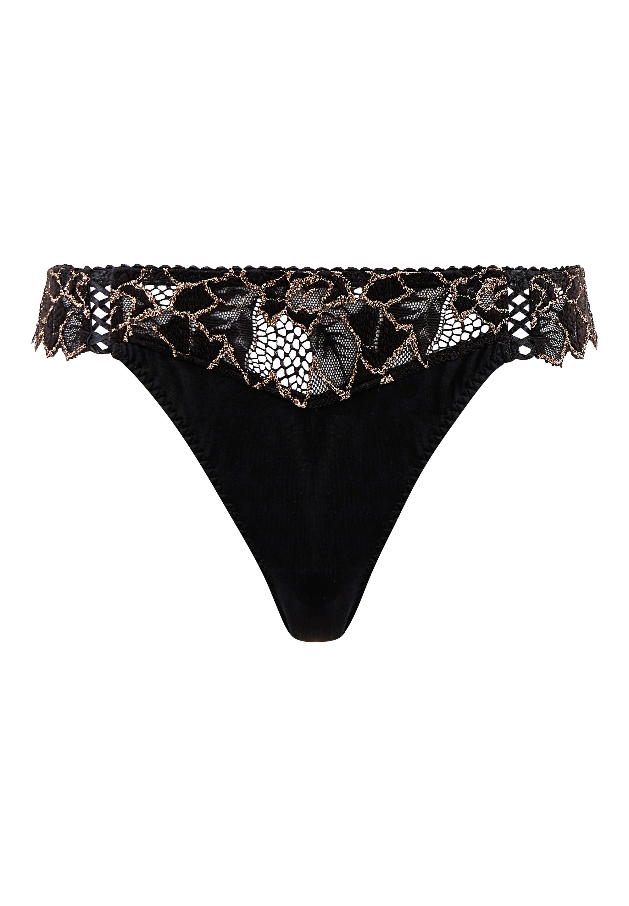 Tanga Arum Party Noir Cuivré