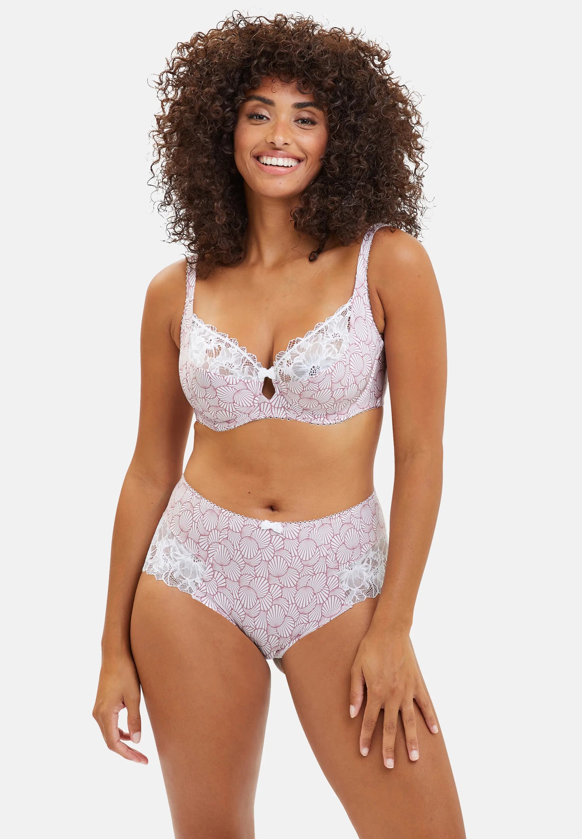 Braguita clásica Garance Estampado Gráfico Rosa