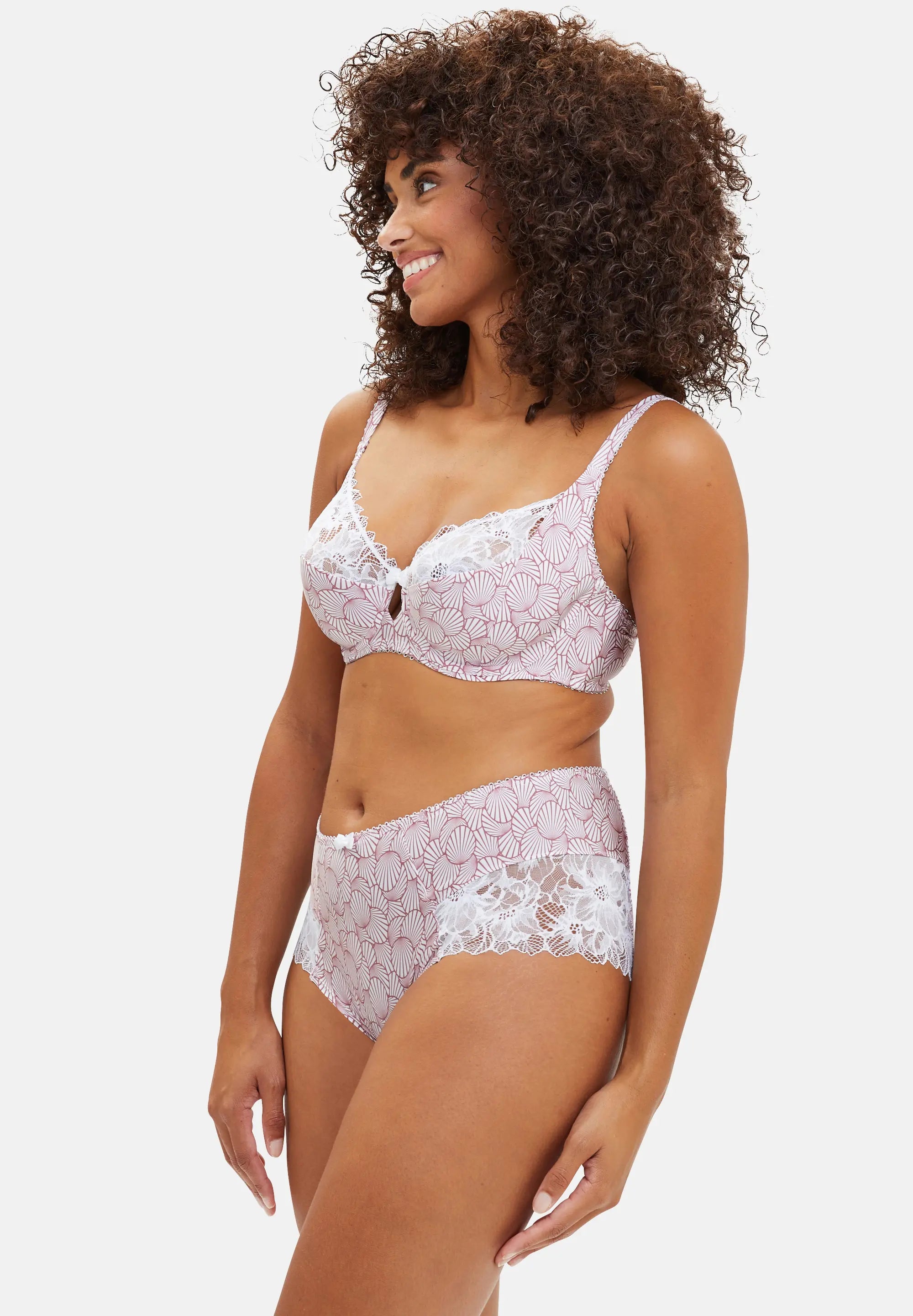 Braguita clásica Garance Estampado Gráfico Rosa