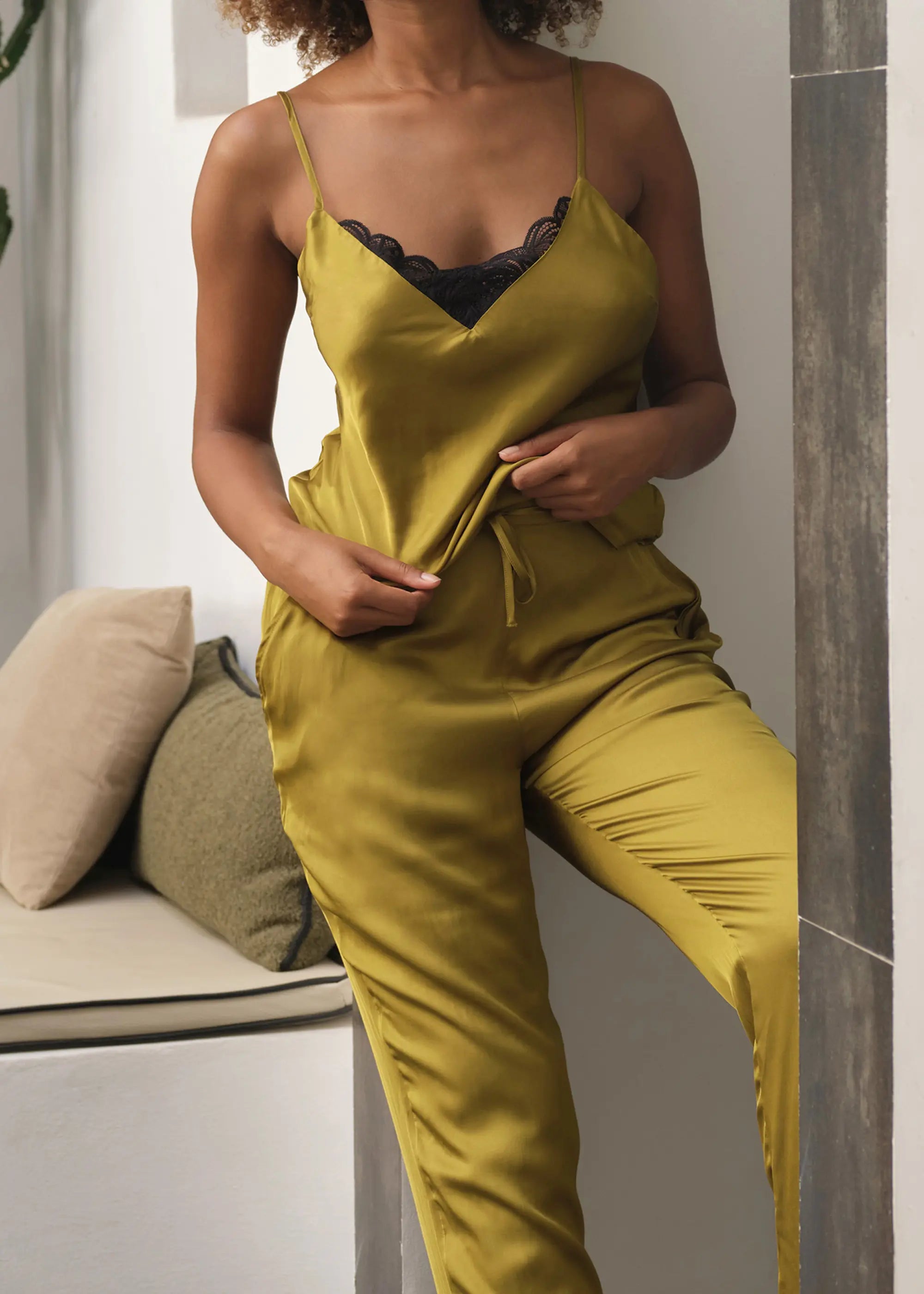 Pantalon Shiny Bronze