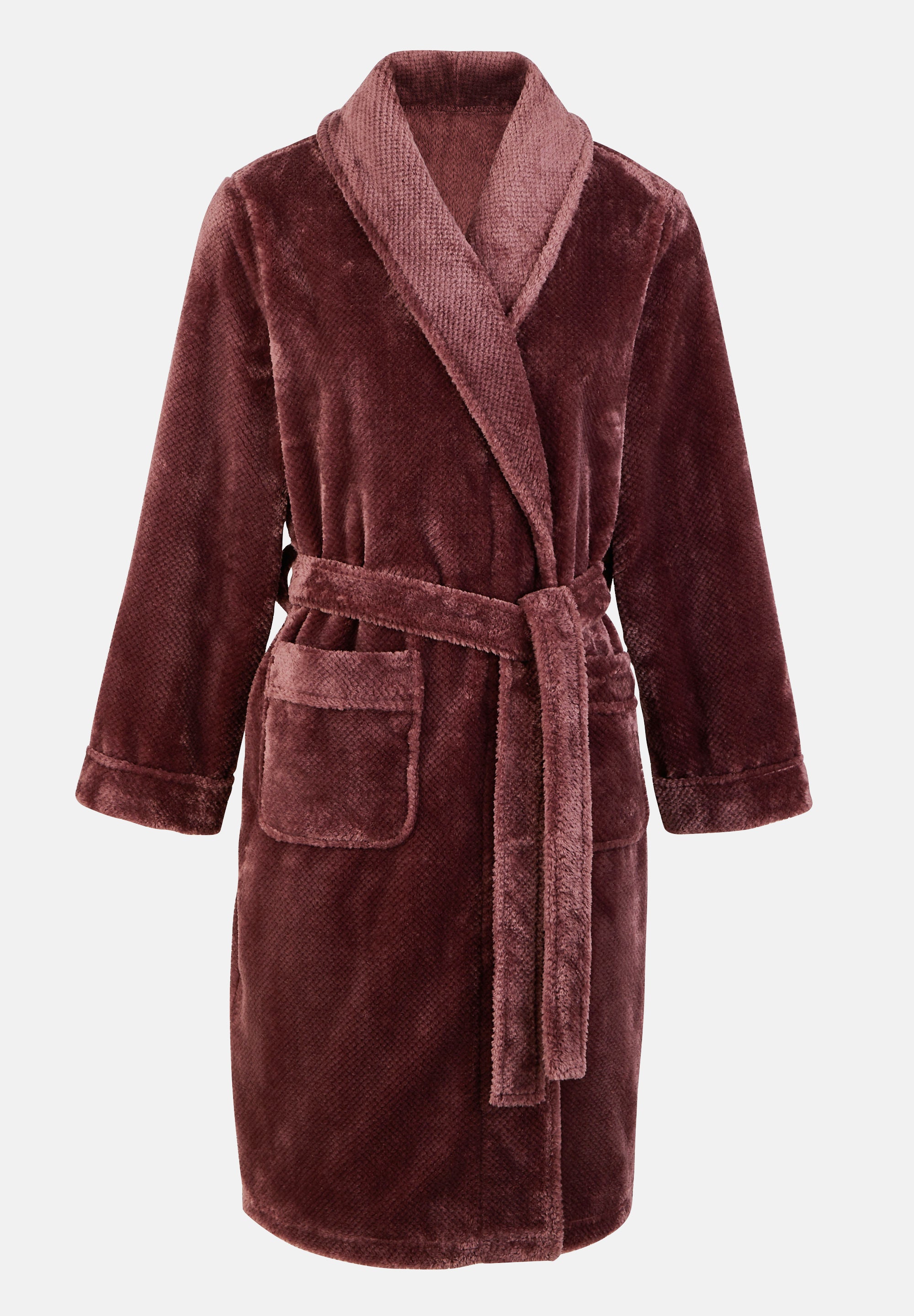 Dream Fleece-Bademantel Rosa Taupe