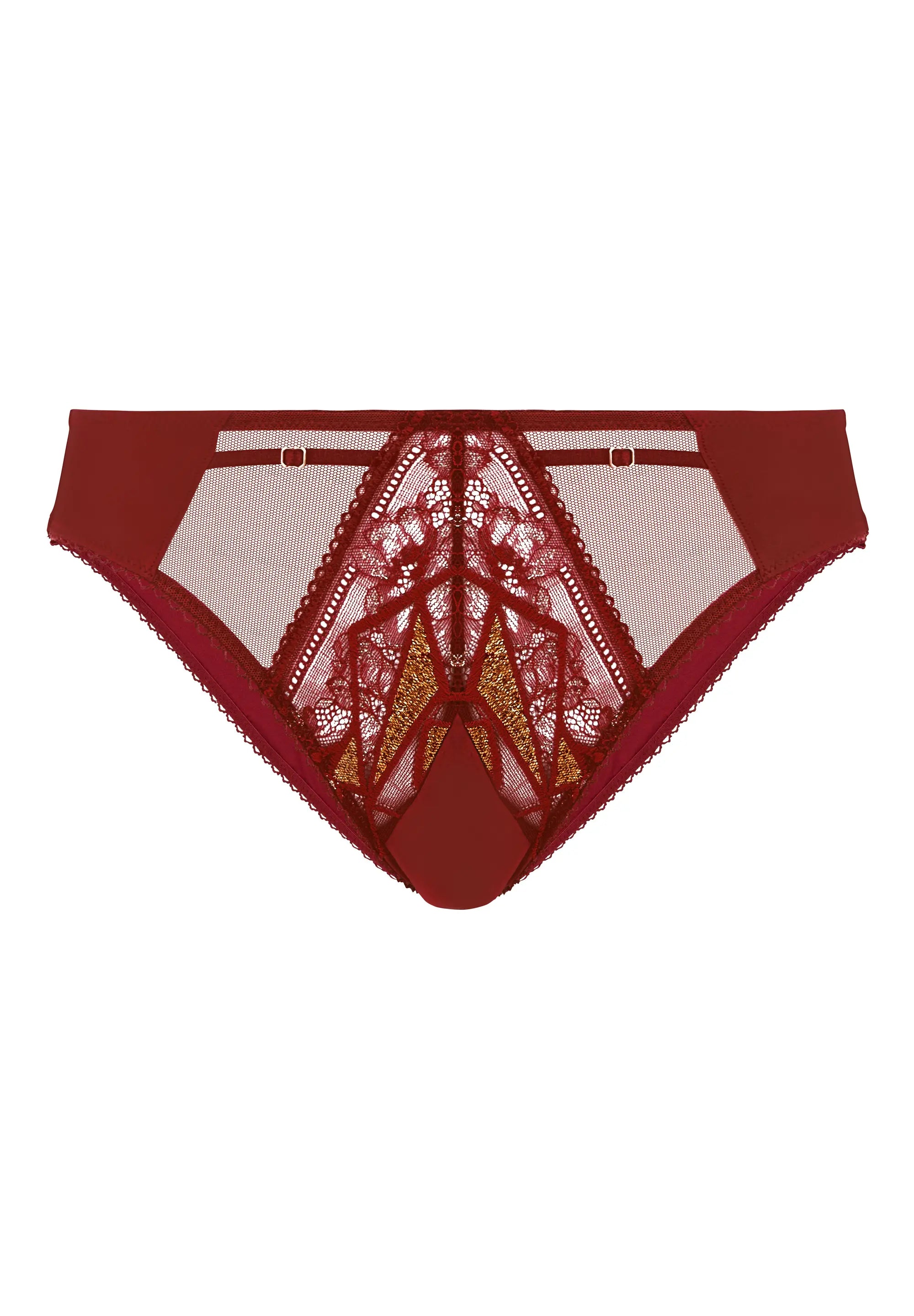 Brief Désiré Red & Copper Lurex