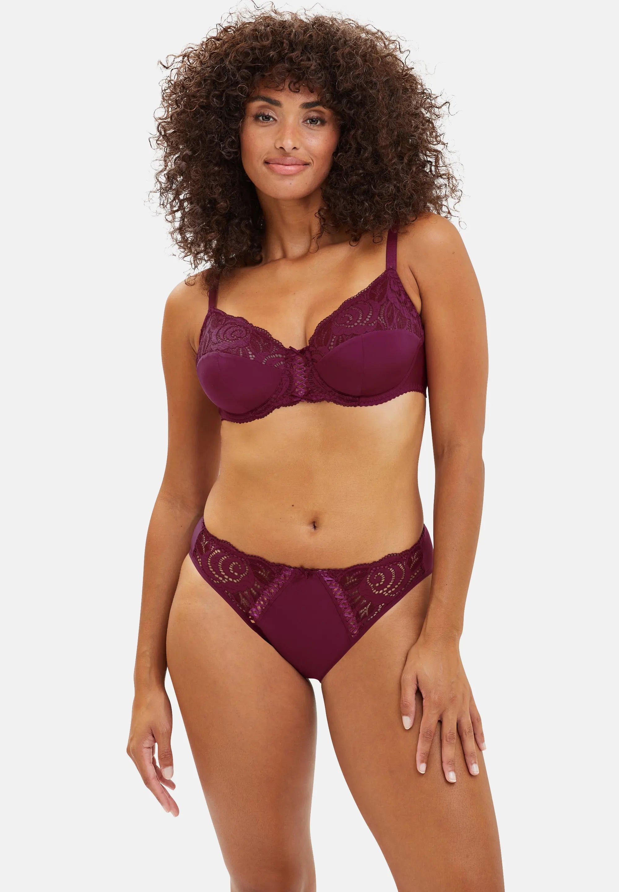 Full Cup Bra Amélie Red Rhododendron