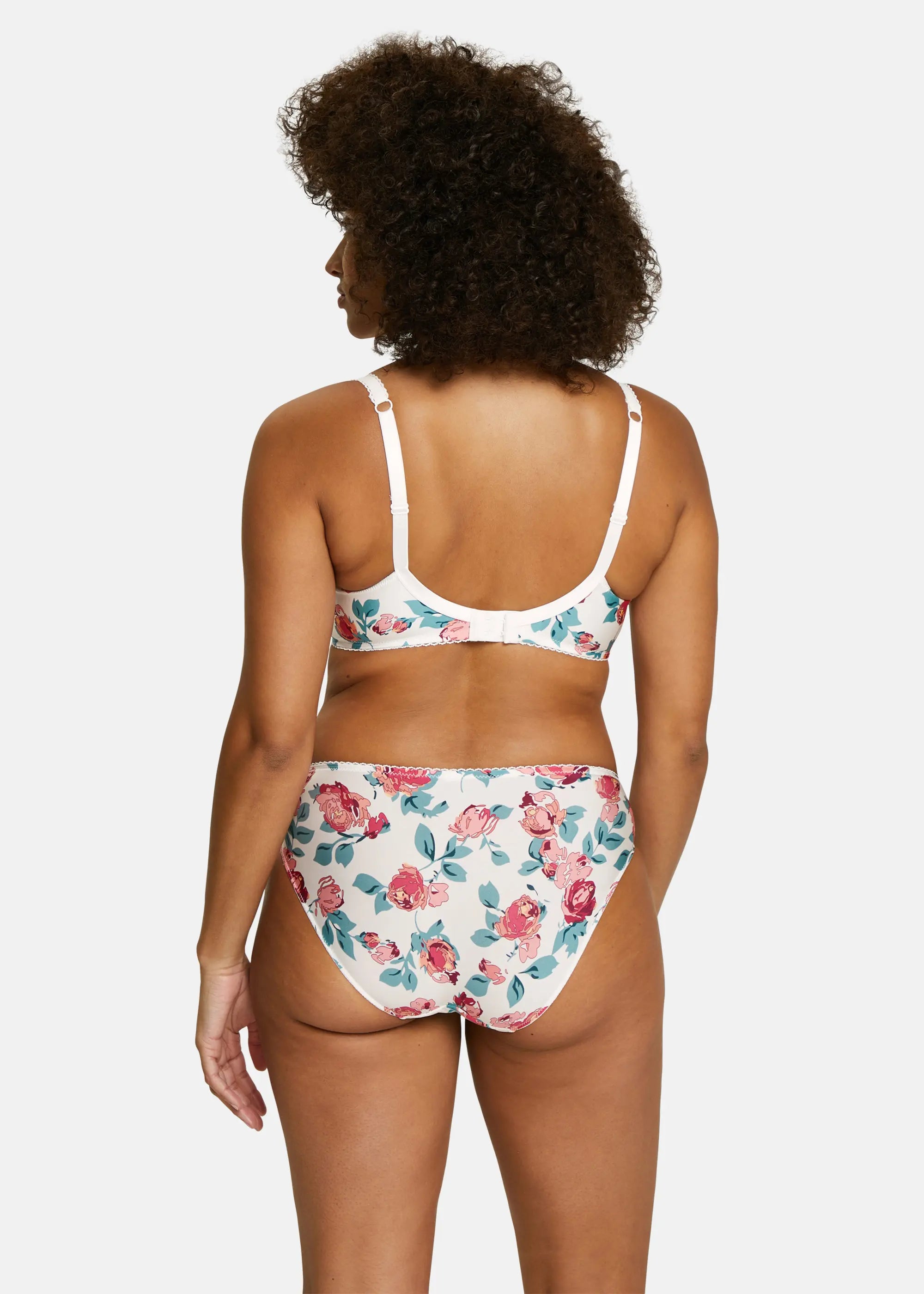 Slip Tiffany Imprimé Floral Rose & Ivoire
