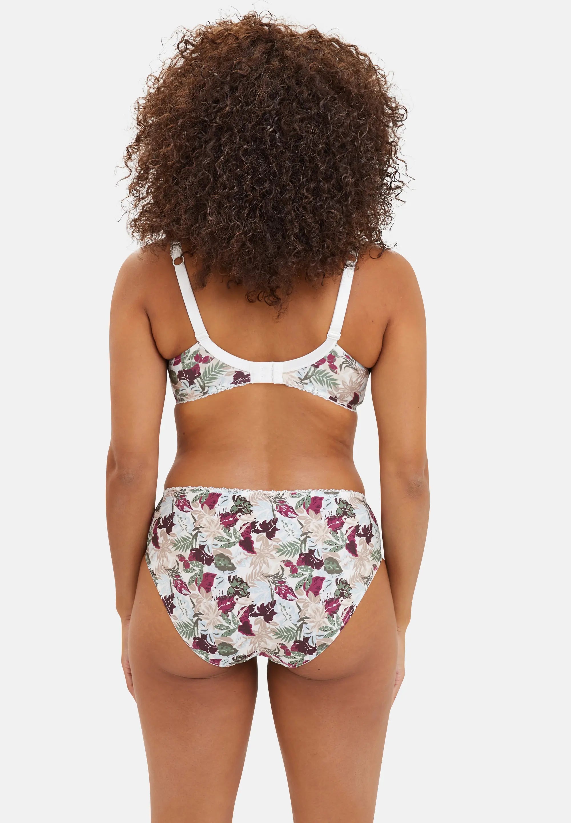 Braguita clásica Mathilde Estampado Vegetal Jungle Marfil