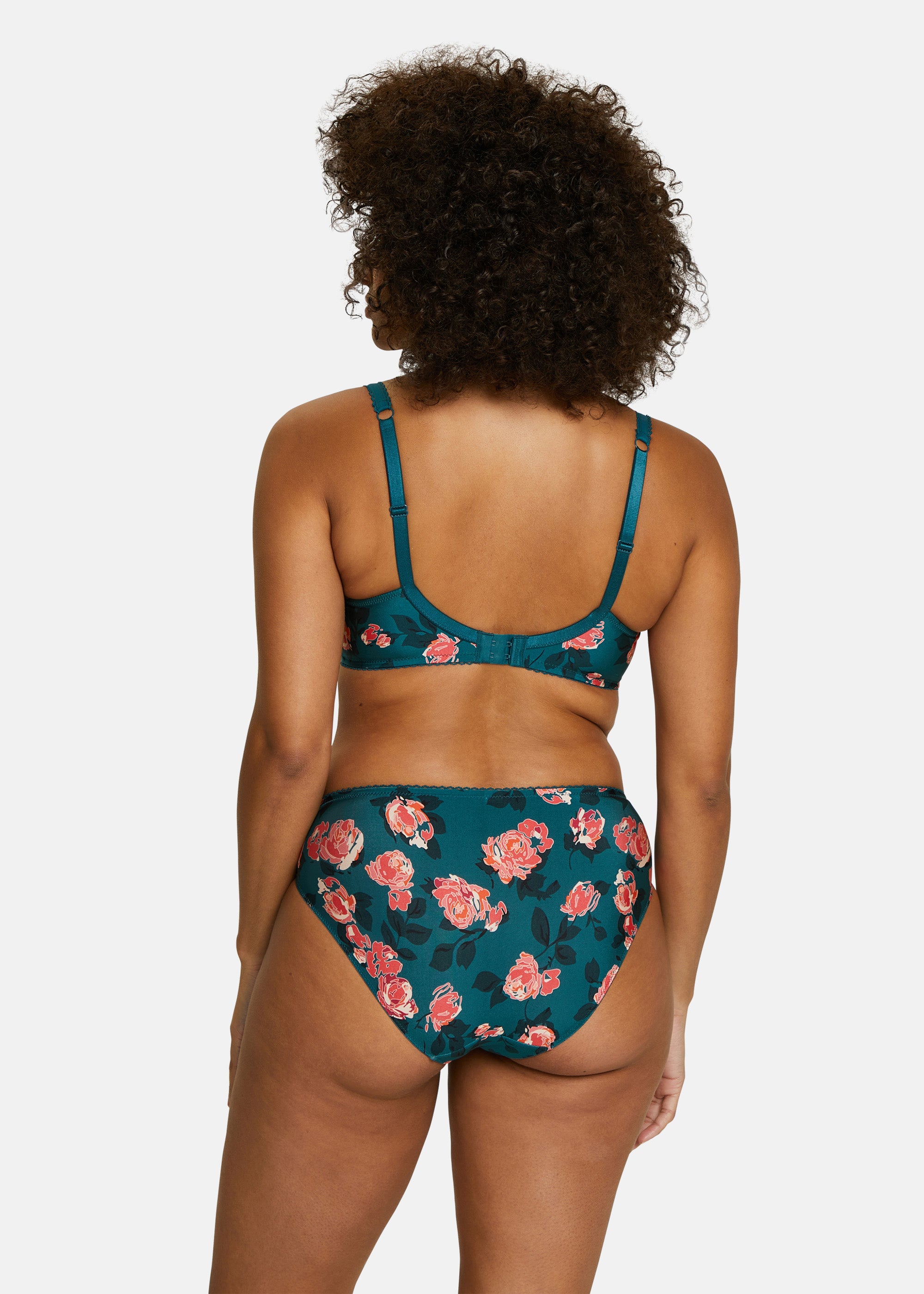 Slip Tiffany Bloemenprint Groen Balsam