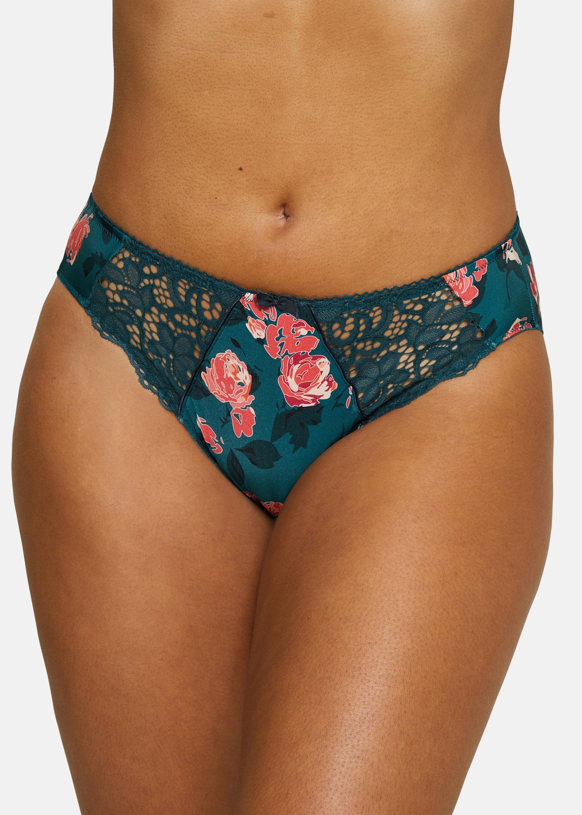 Slip Tiffany Bloemenprint Groen Balsam