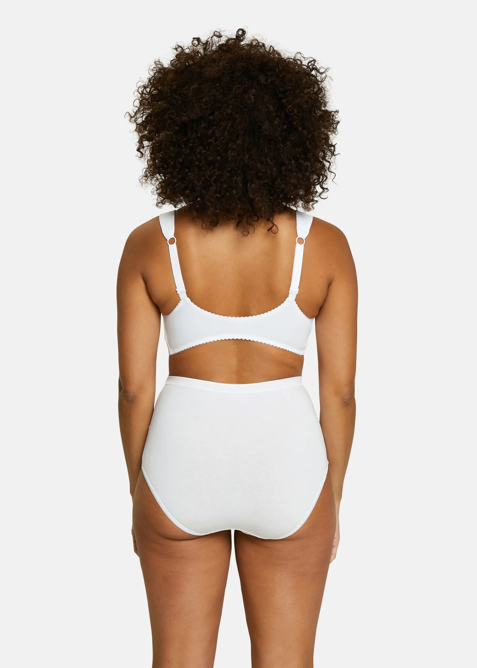 3er - Set Taillenslips Baumwolle B Weiß