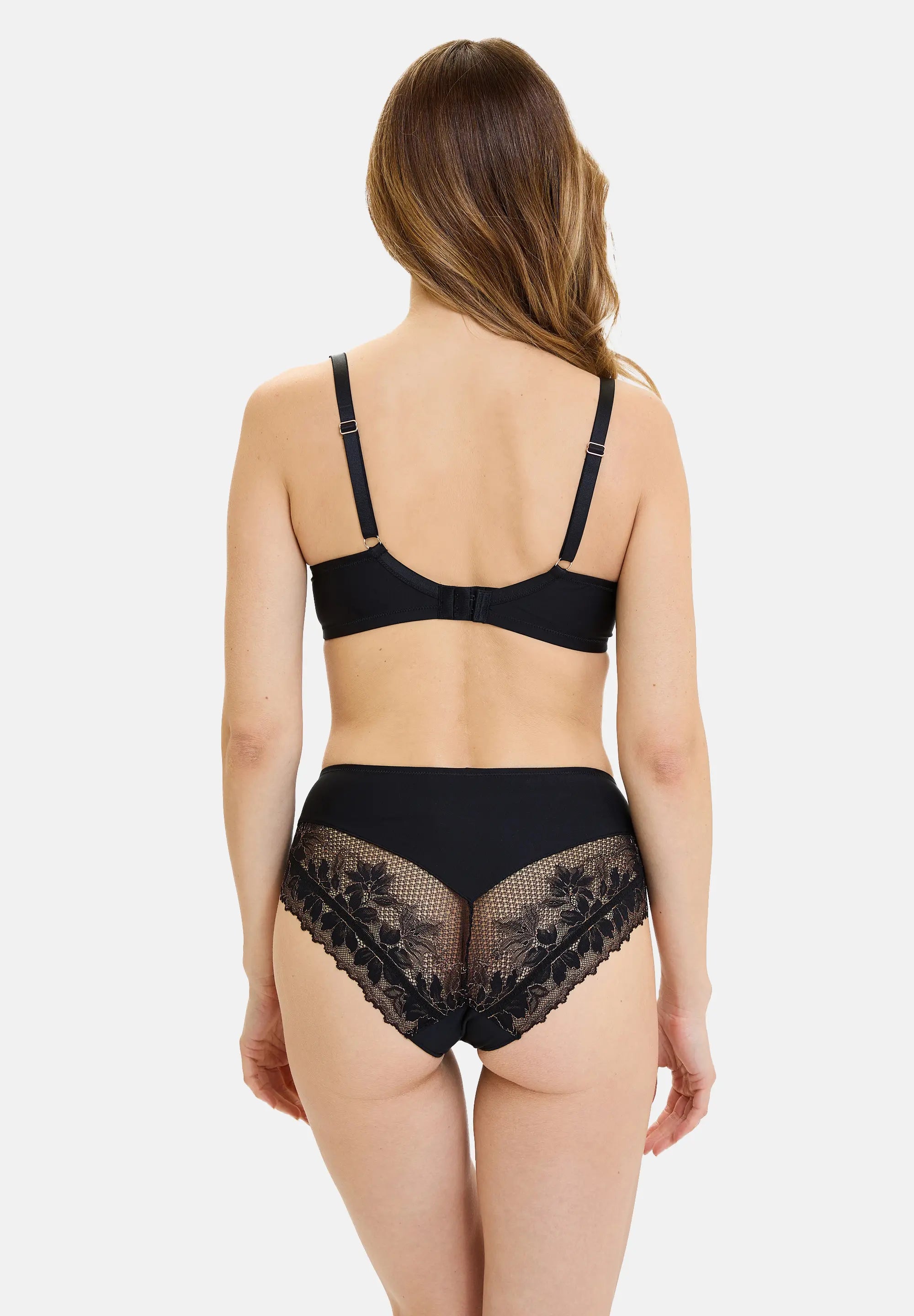 Medium brief Melodie Black & Copper Lurex
