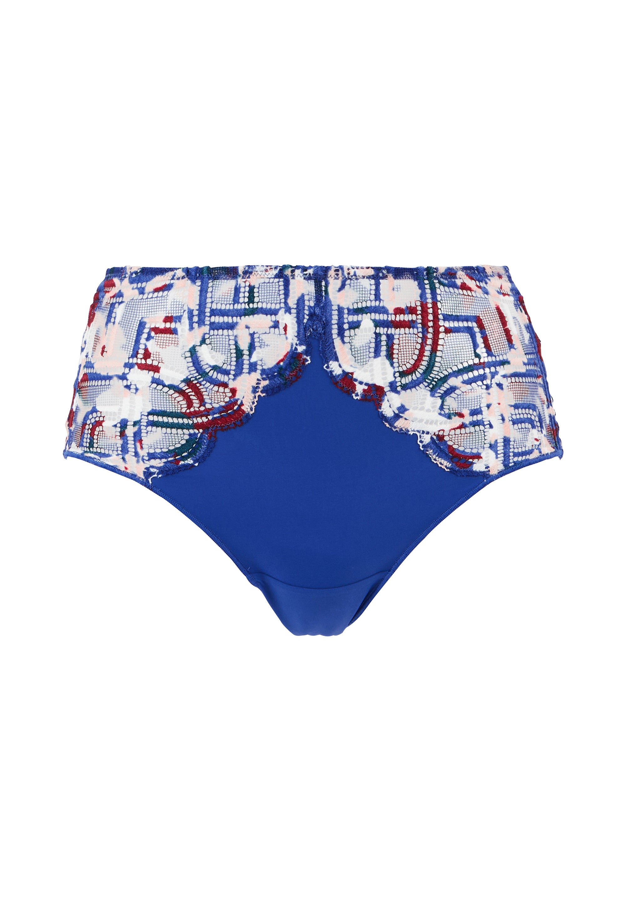 Taillenslip Elise Fantaisy Camouflage-Print Blau