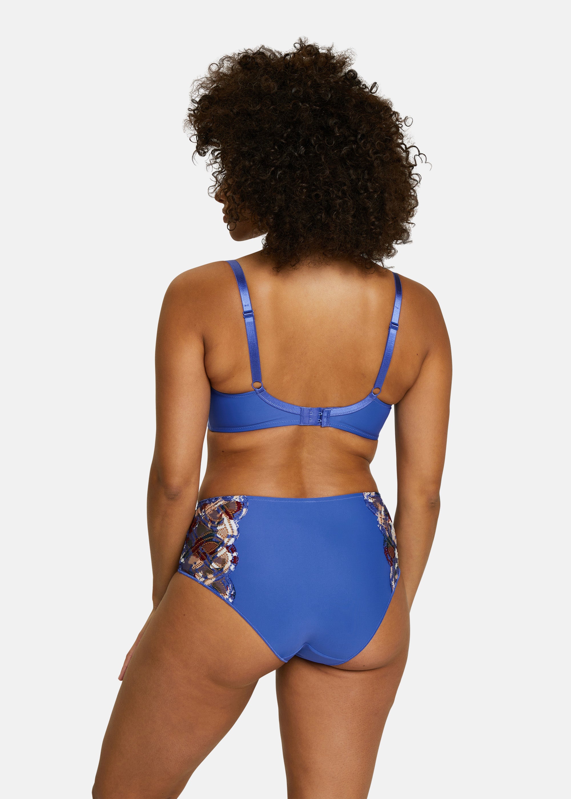 Taillenslip Elise Fantaisy Camouflage-Print Blau