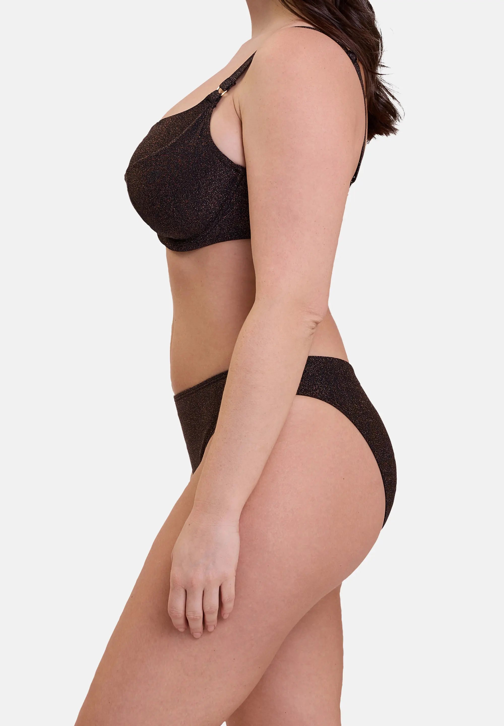 Slip da bagno sgambati Reflet Nero