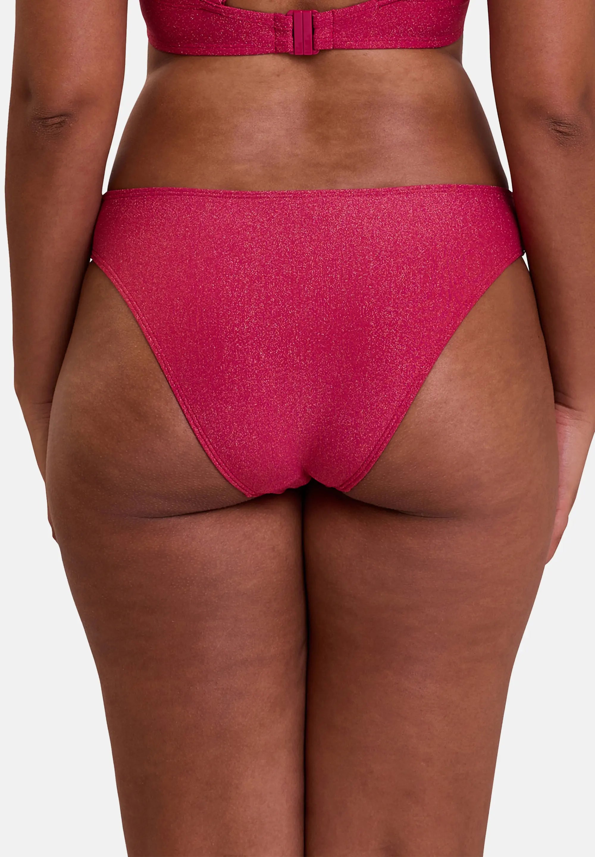 High-cut swim Briefs Reflet Cerise
