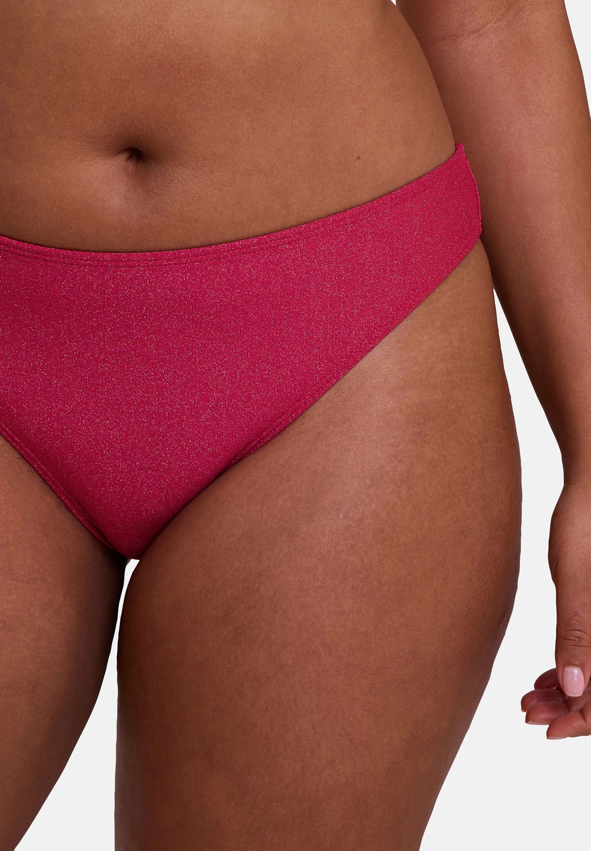 High-cut swim Briefs Reflet Cerise