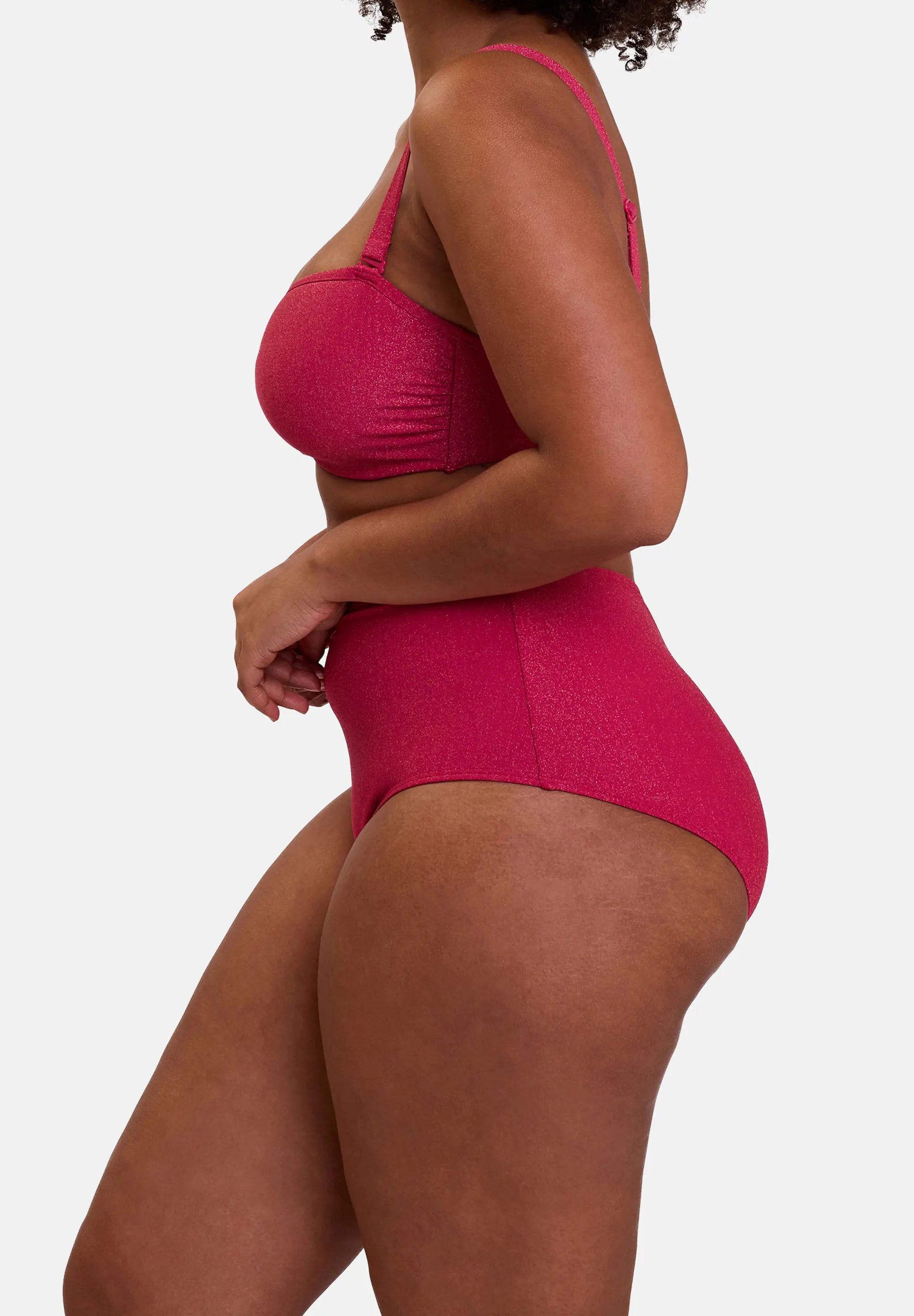 Hoge taille bikinislip Reflet Kers