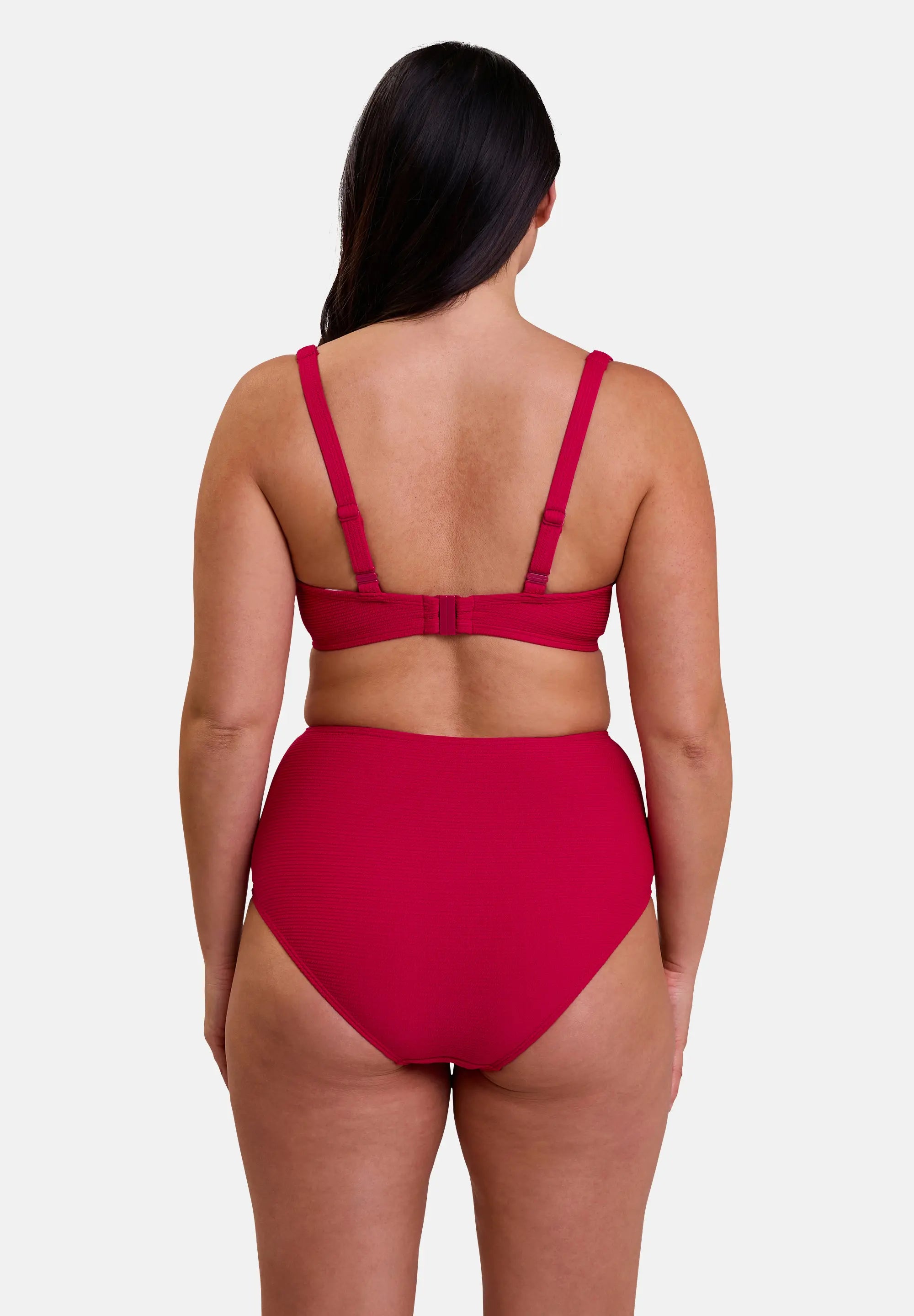 Hoge taille bikinislip Glamourous Textured Kers