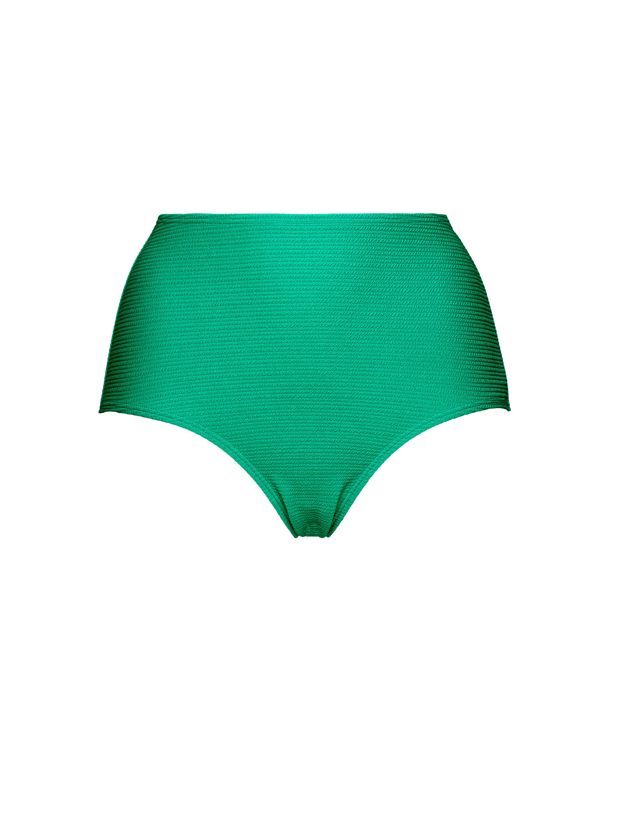 packshot culotte de bain taille haute pour femme - vert tropical