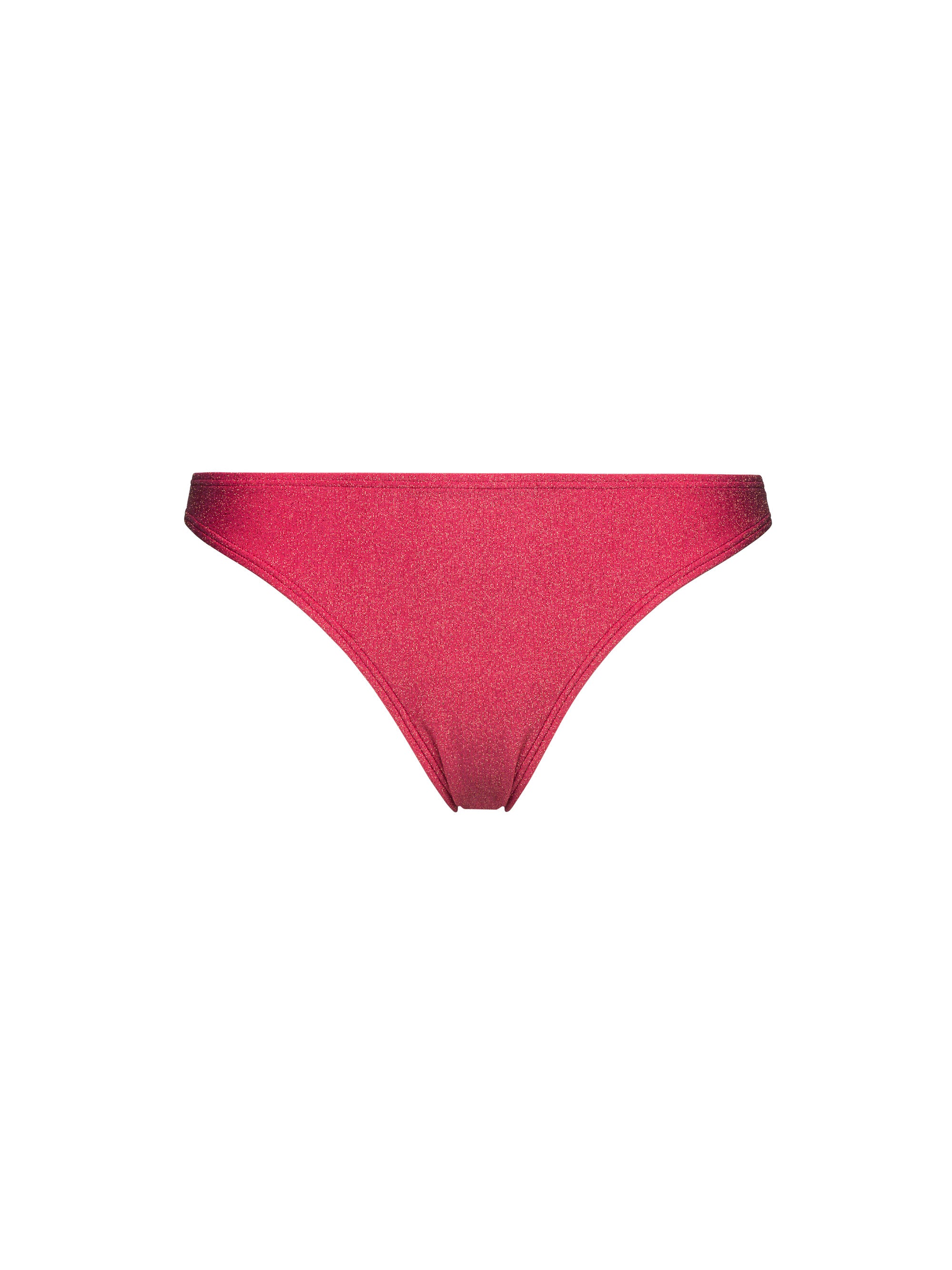 Packshot slip de bain femme, couleur cerise