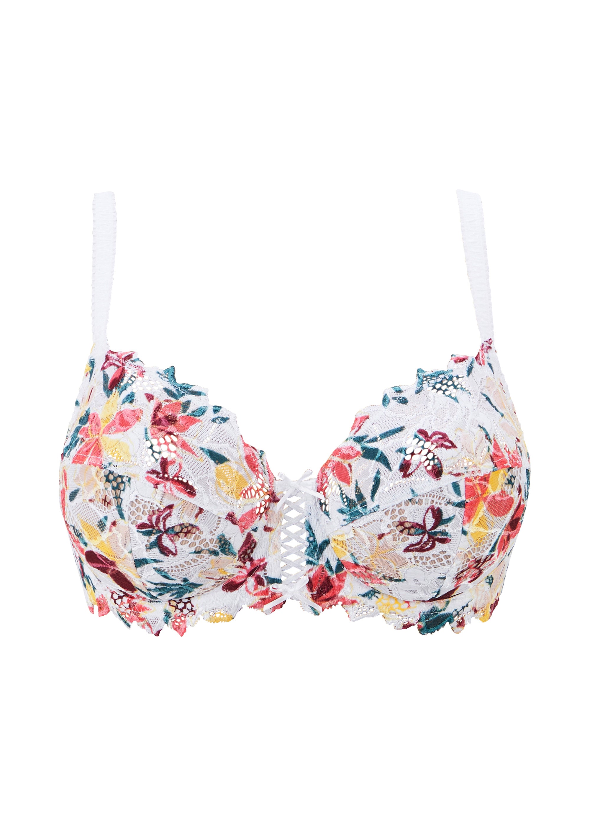 Arum Mosaïc Floral Print Magnolia Full Cup Bra