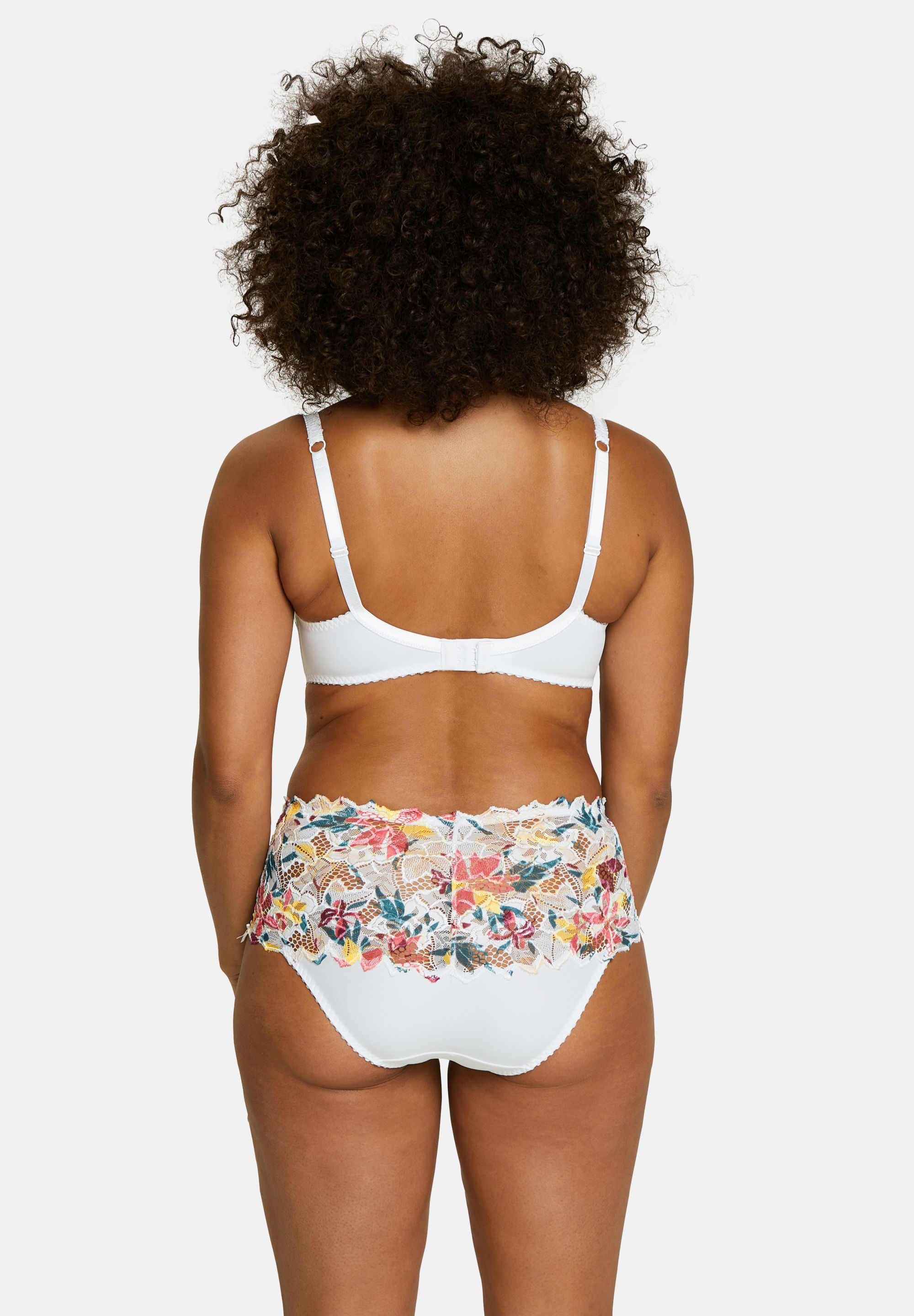 Arum Mosaïc Floral Print Magnolia Full Cup Bra