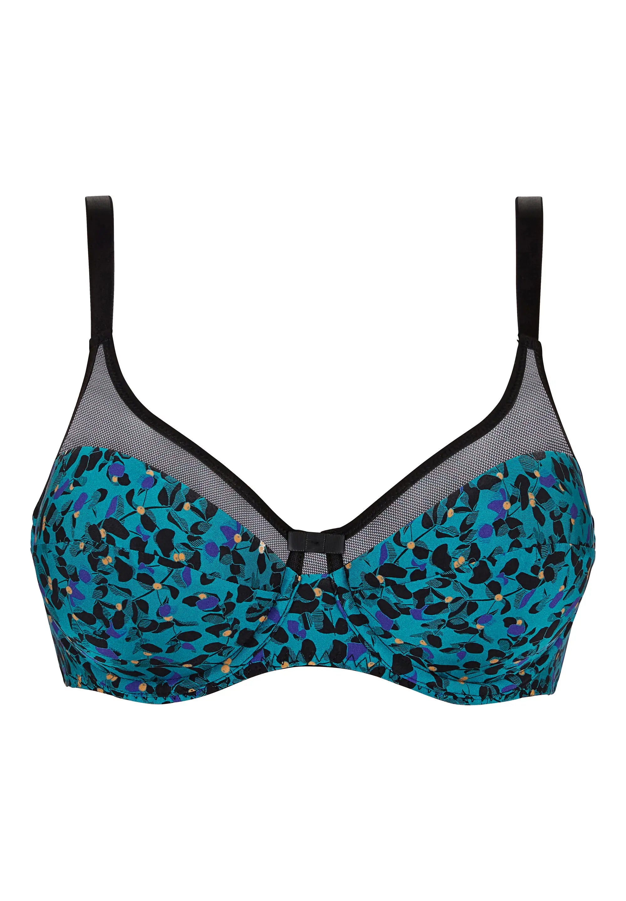 Soutien-gorge emboîtant Complice Imprimé Floral Bleu Émeraude