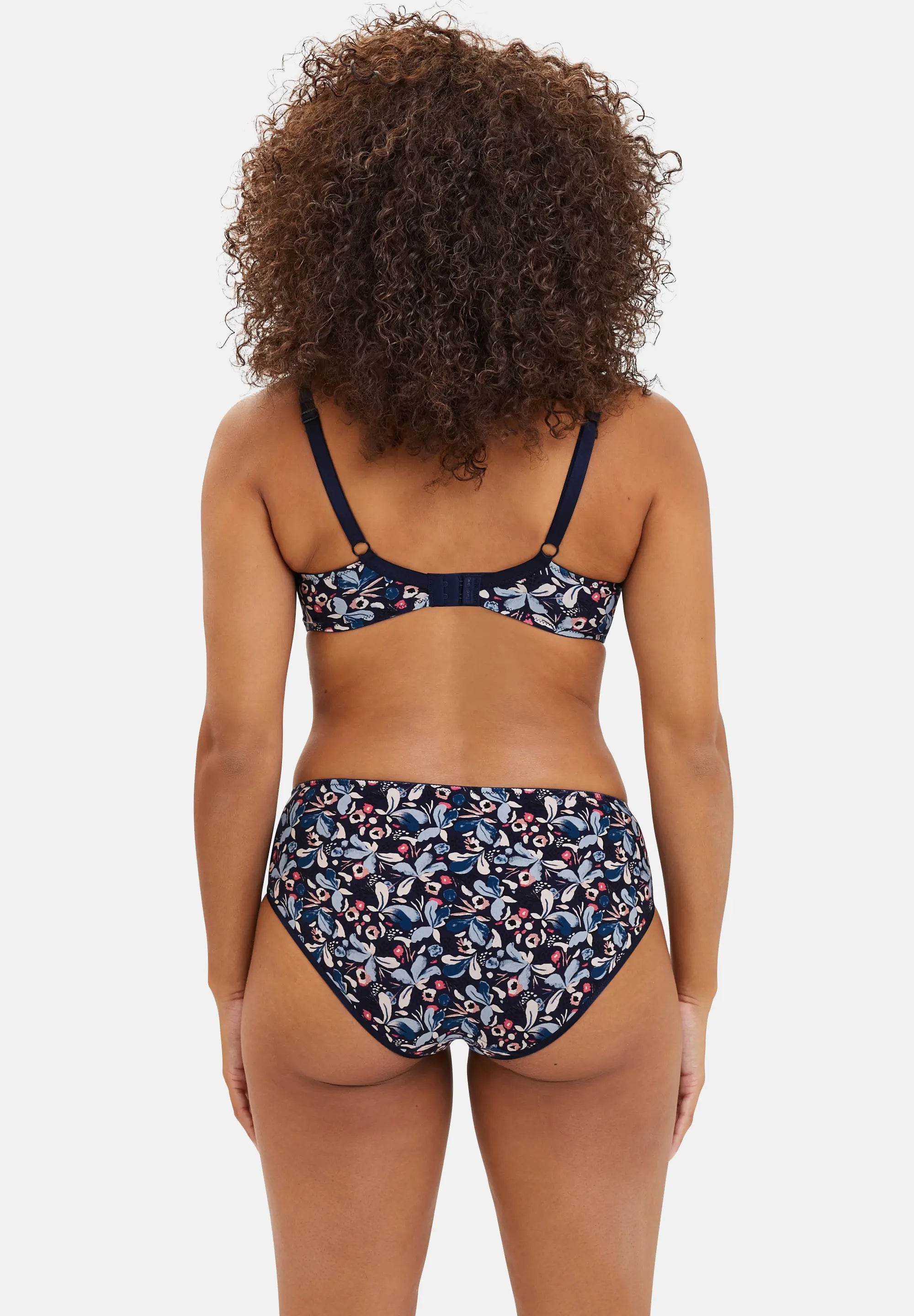 Soutien-gorge emboîtant Flora Imprimé Floral Bleu & Rose Pale