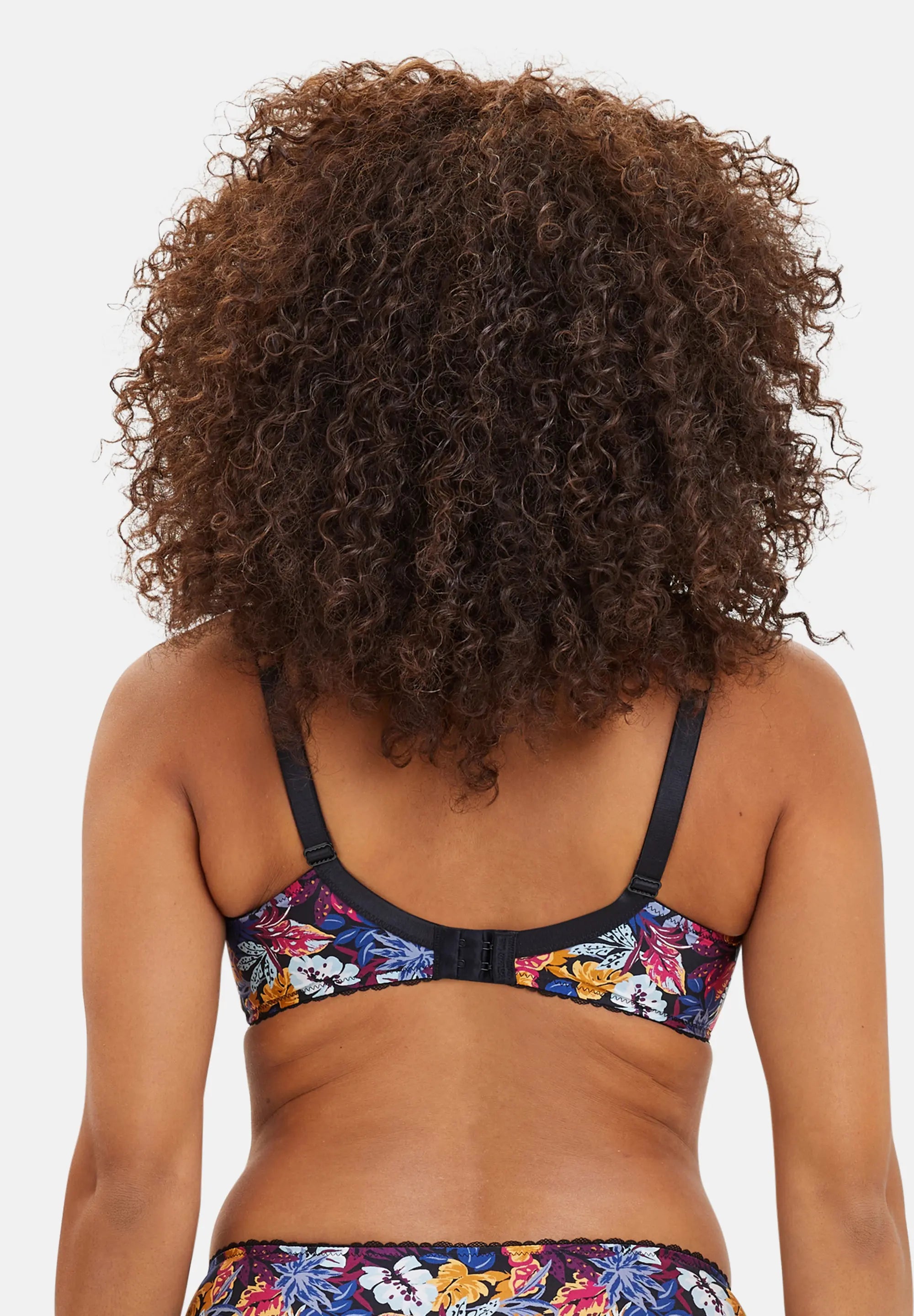 Volle cup bh Mathilde Jungleplant print Zwarte