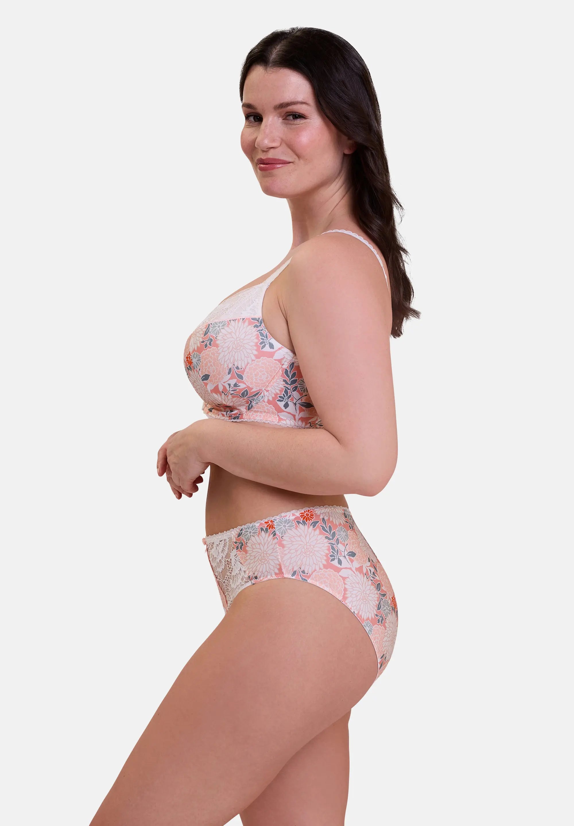 Soutien-gorge emboîtant Aurélie Imprimé Dahlia Clair
