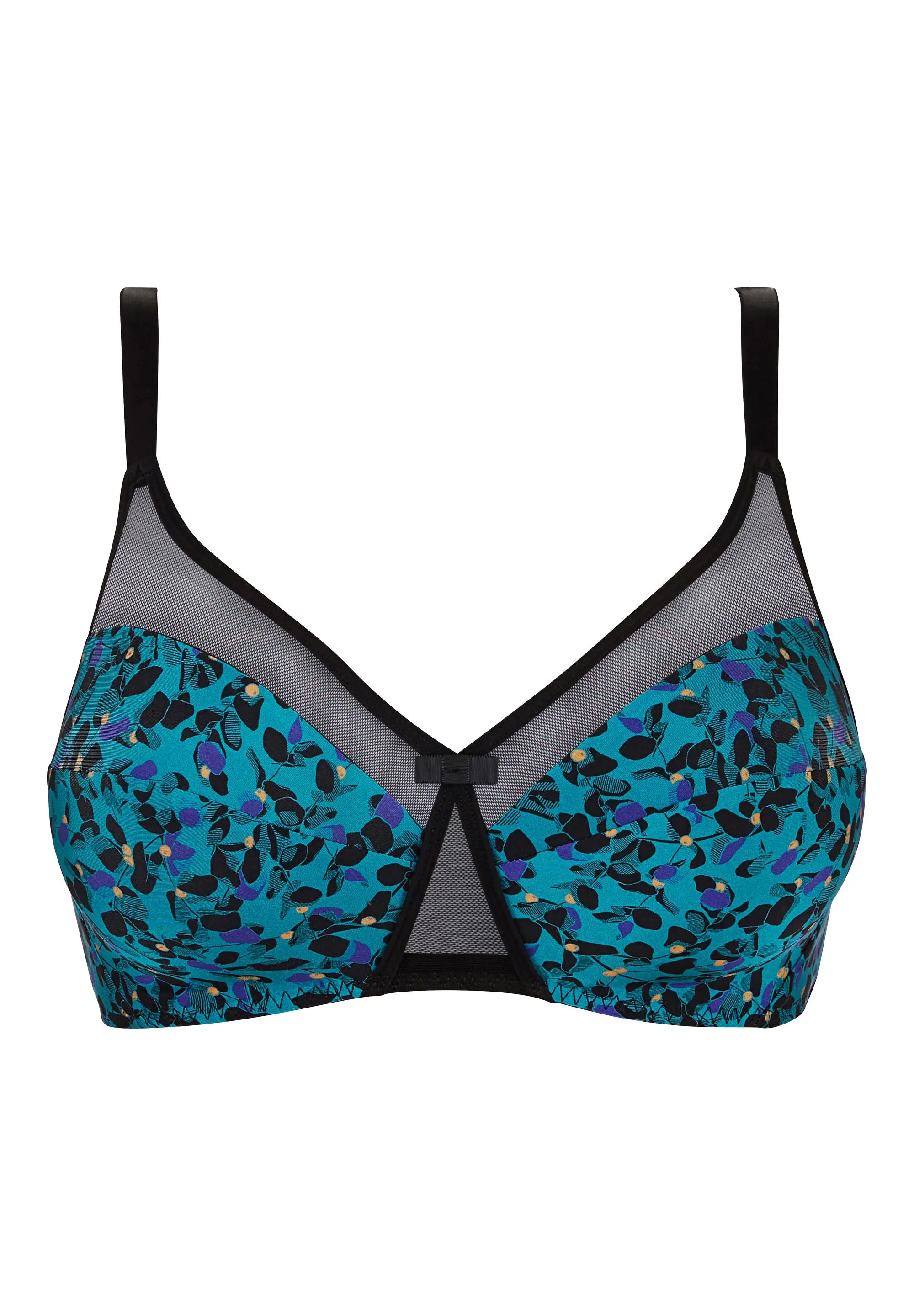 Soutien-gorge emboîtant sans armatures Complice Imprimé Floral Bleu Émeraude