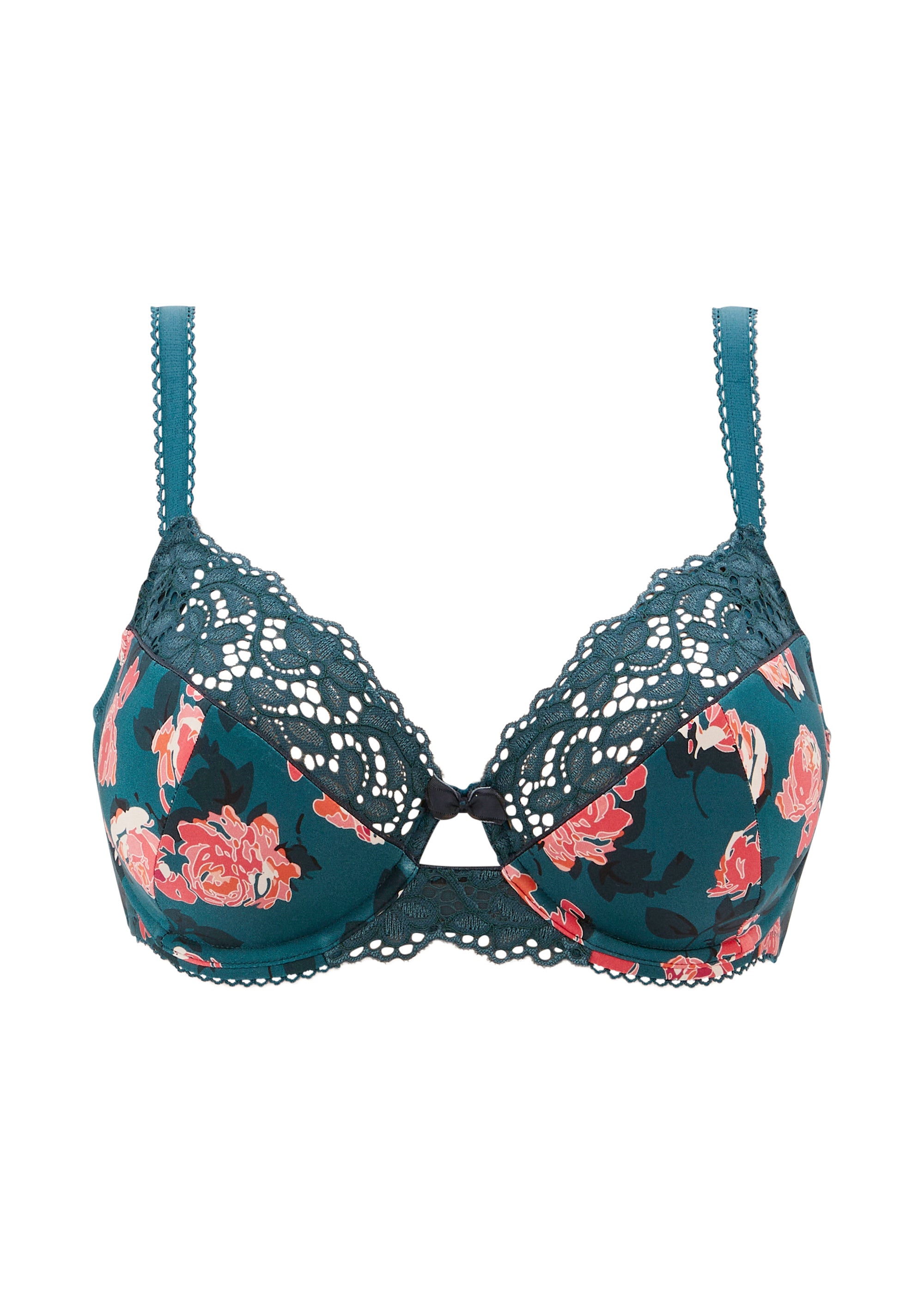 Sujetador clásico Tiffany Estampado Flores Verde Balsam