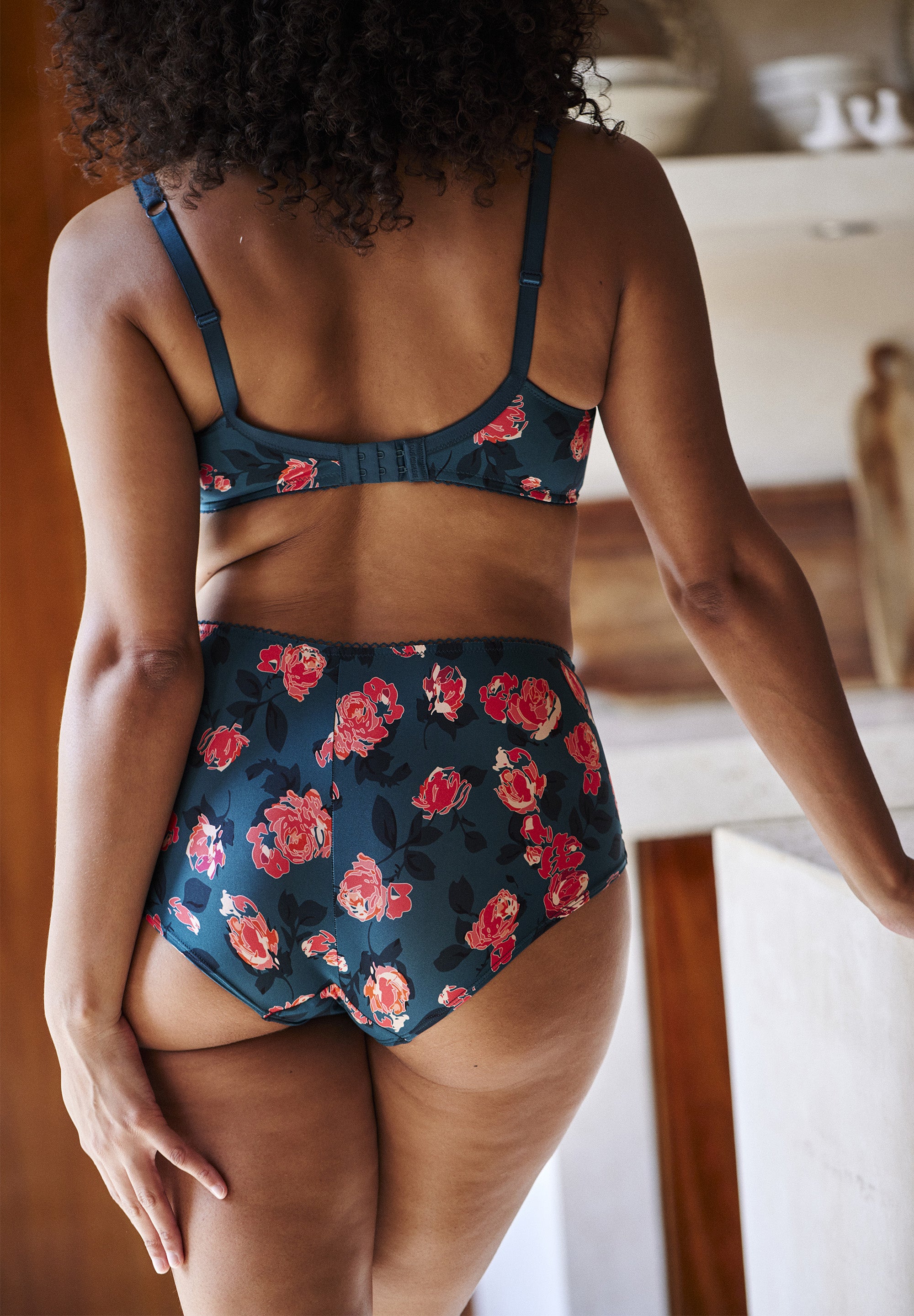 Sujetador clásico Tiffany Estampado Flores Verde Balsam