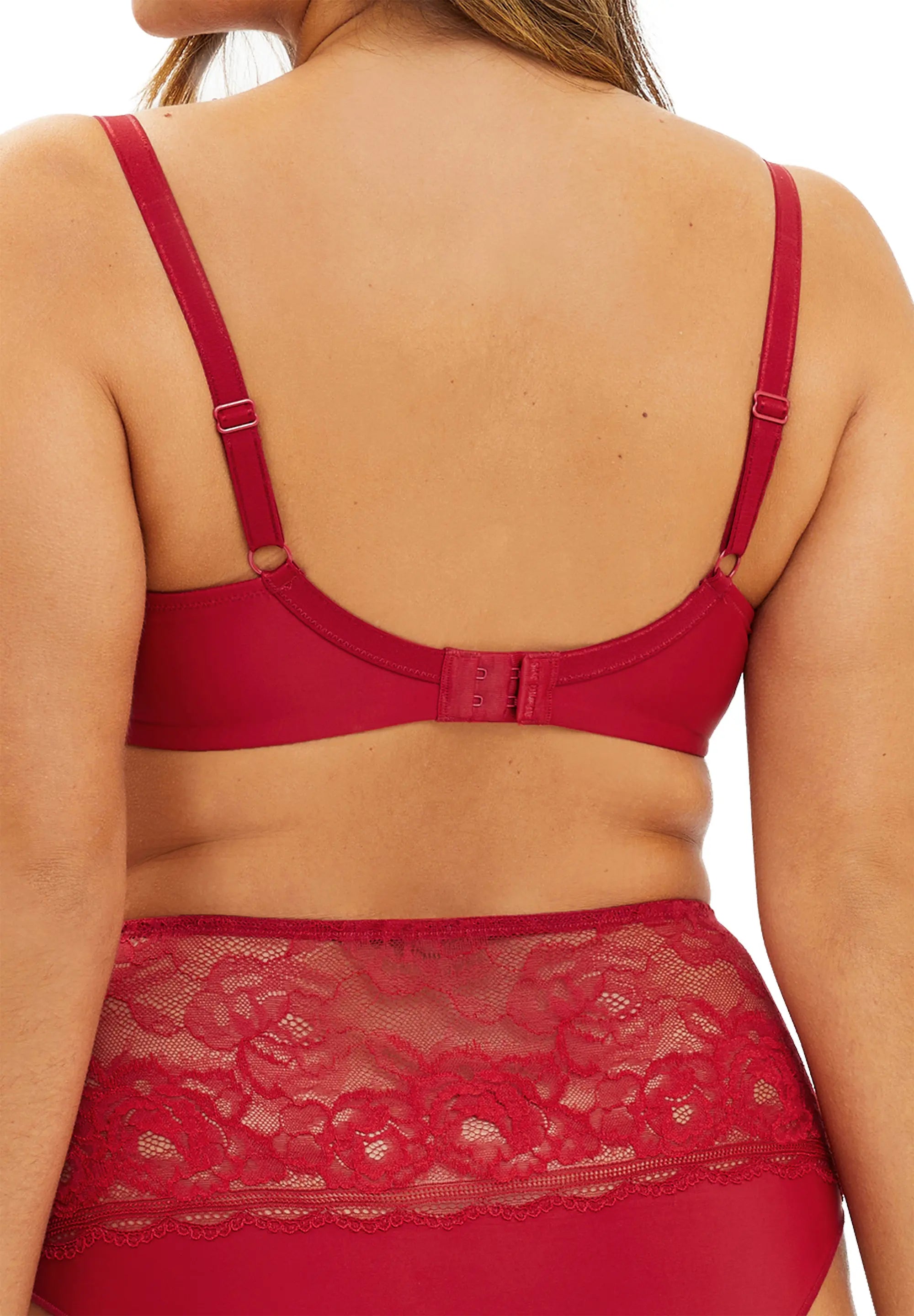 Sujetador balconet Lily Rojo Rubí