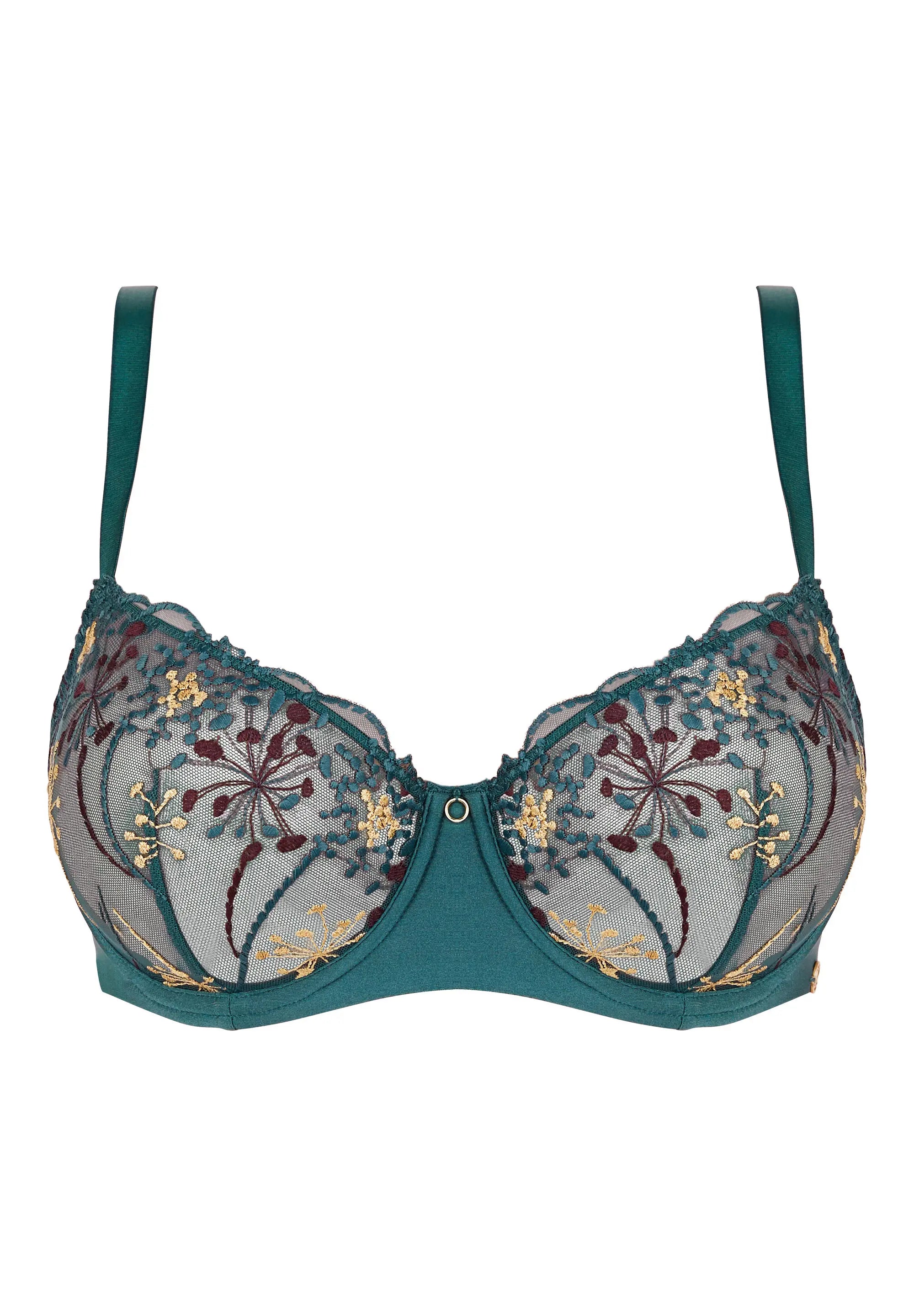 Half cup bra Georgia Green Multicolor
