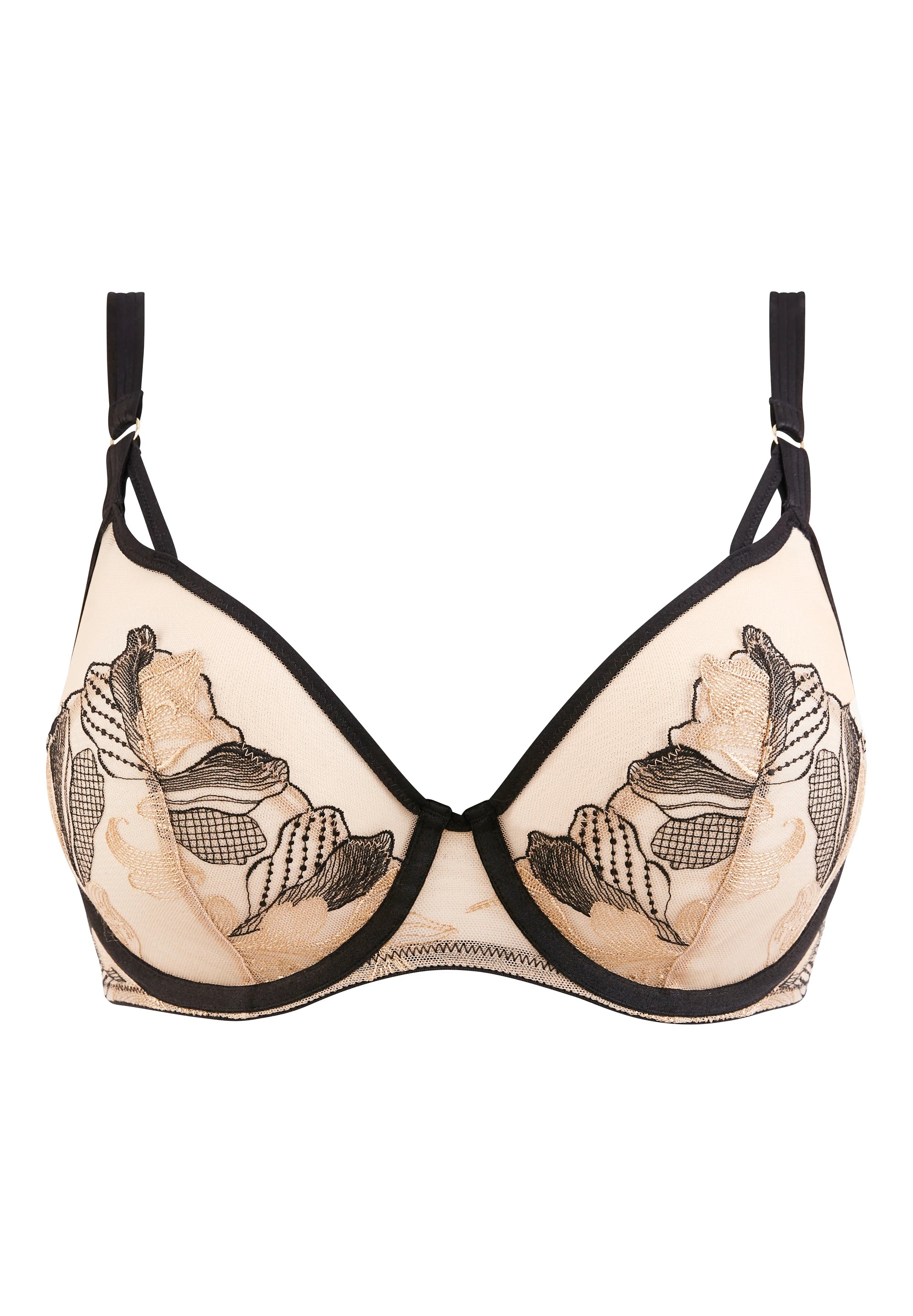 Soutien-gorge Corbeille Thilda Noir Nude