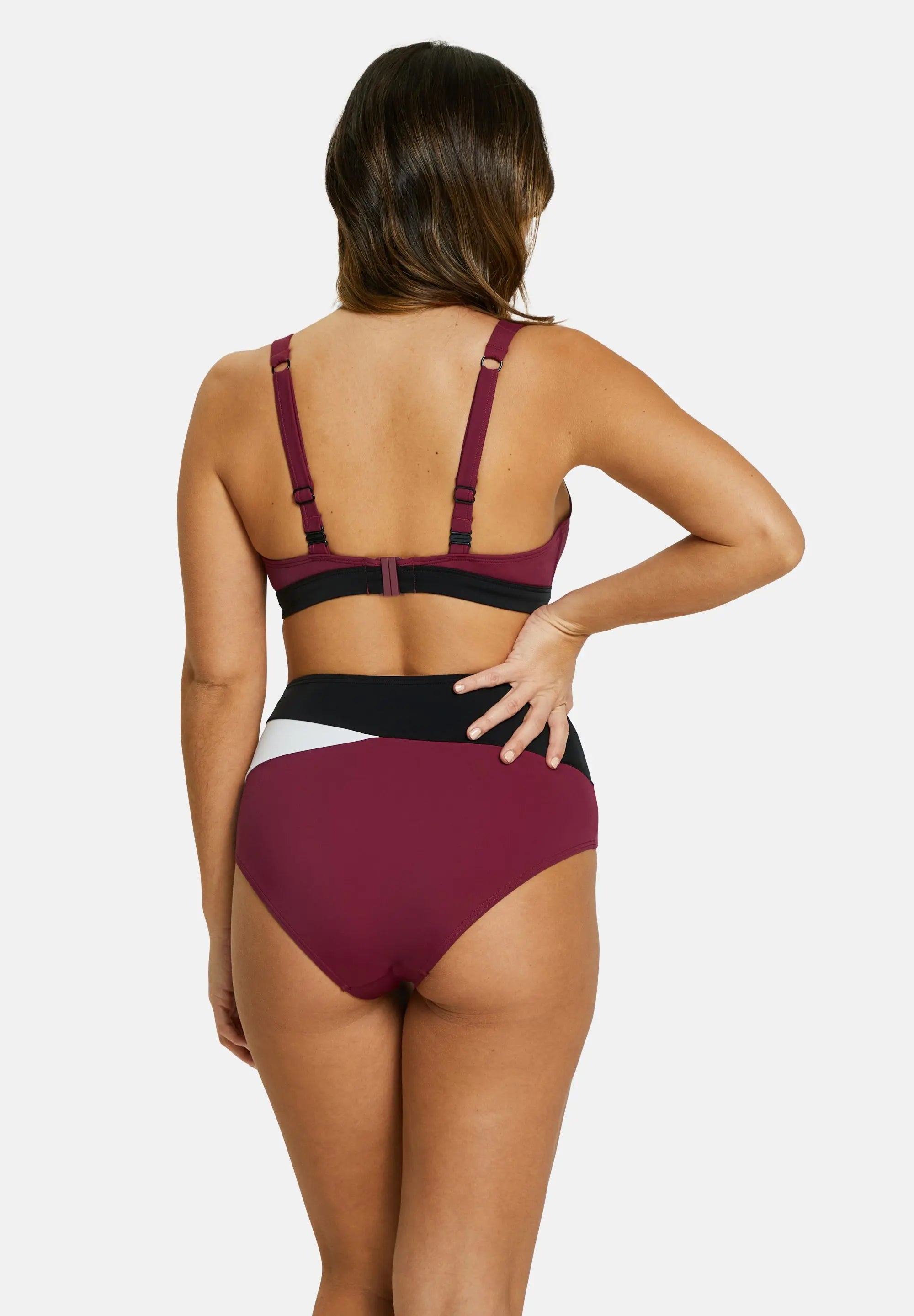 Triangel Bikinitop Beyond the Beach Colorblock Pruim