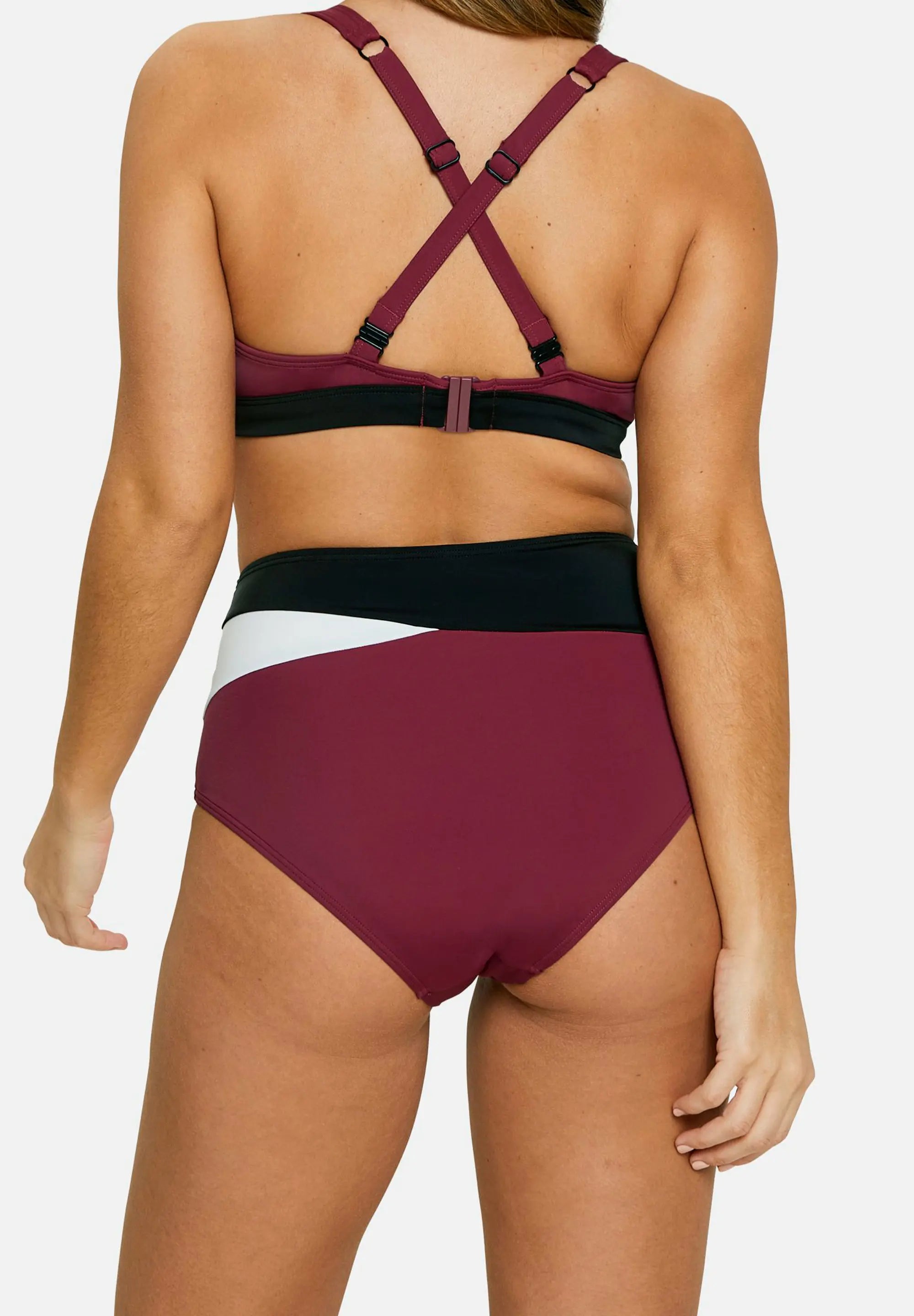 Triangel Bikinitop Beyond the Beach Colorblock Pruim