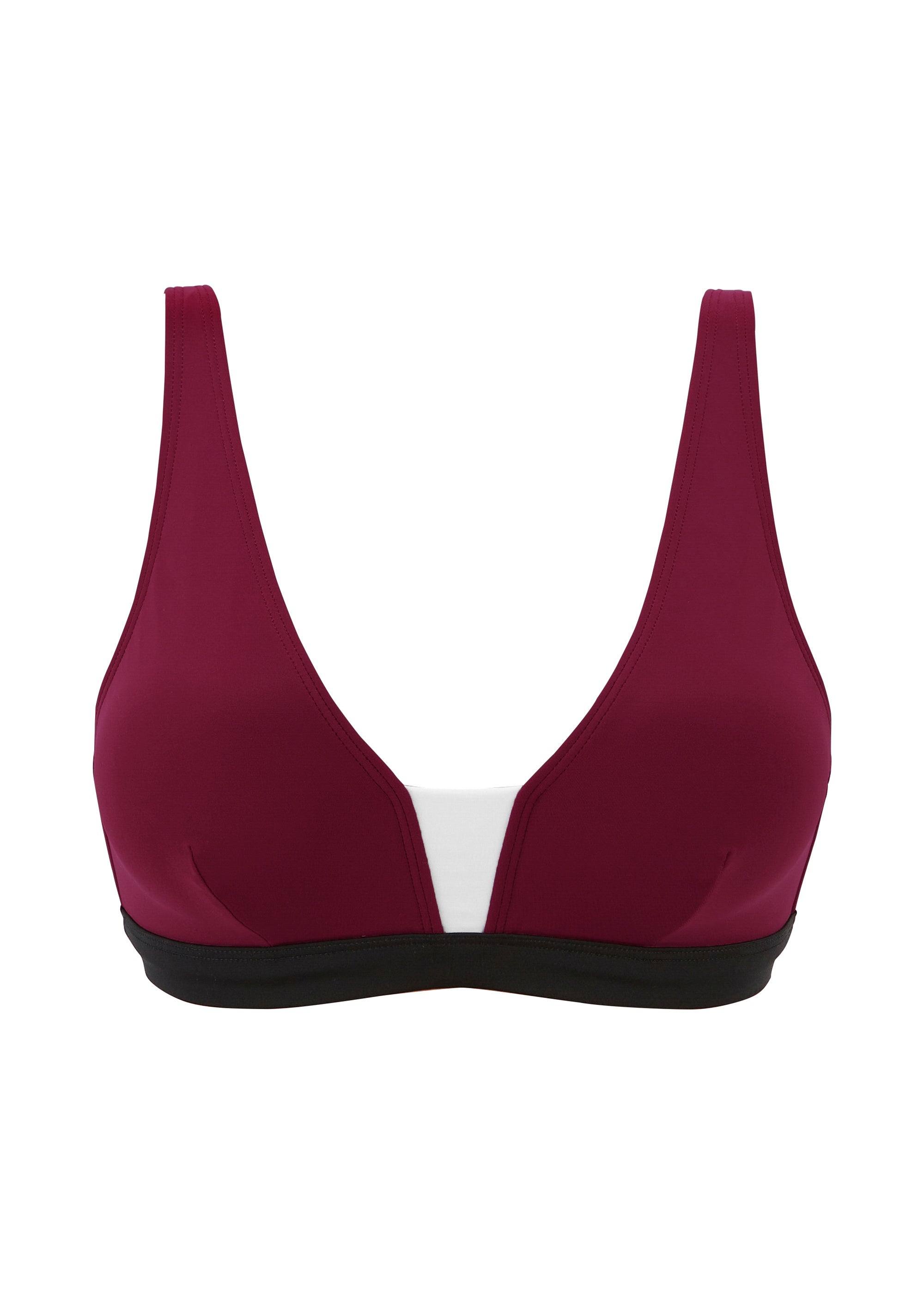 Triangel Bikinitop Beyond the Beach Colorblock Pruim