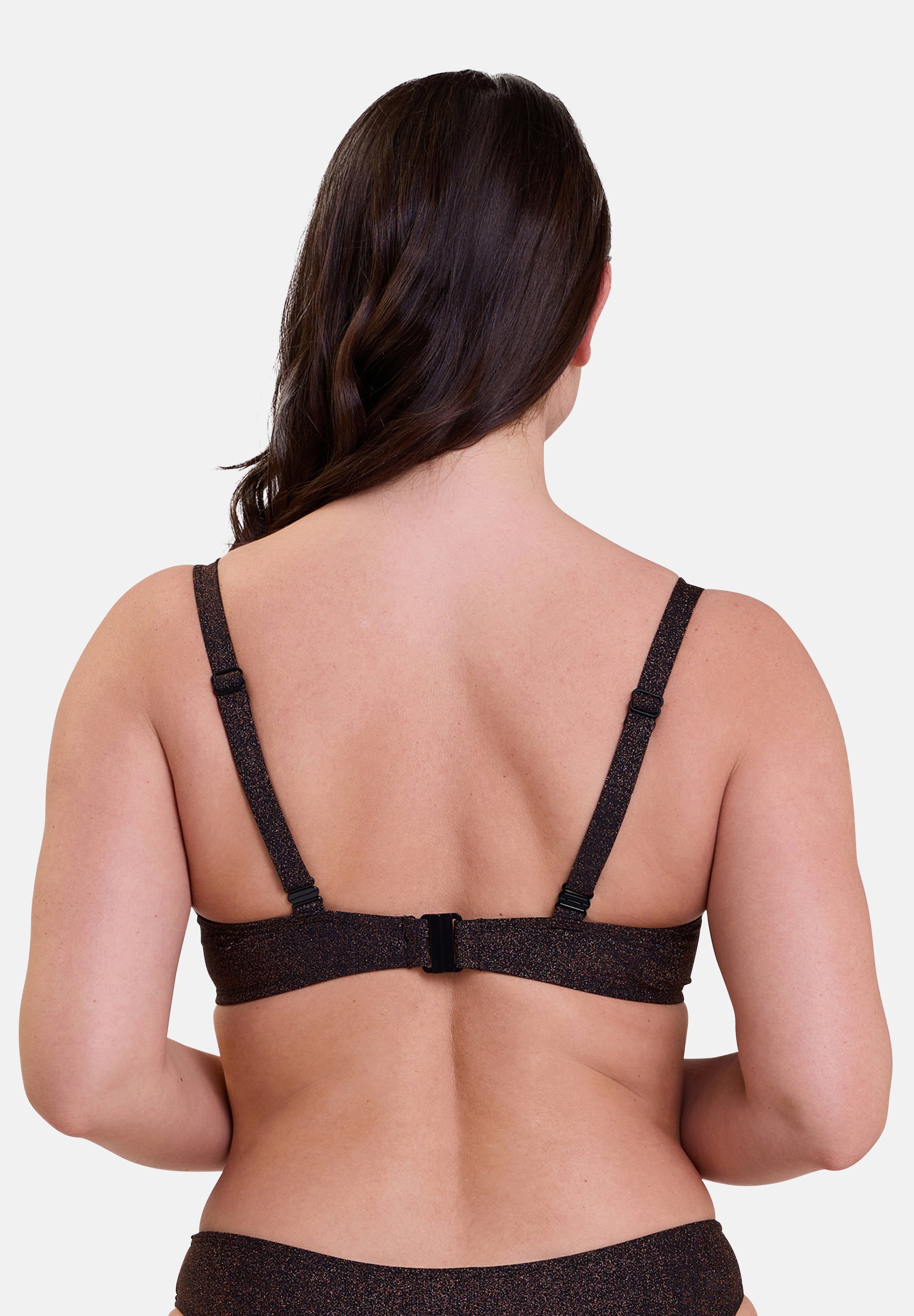 Haut de maillot de bain noir - vu de dos