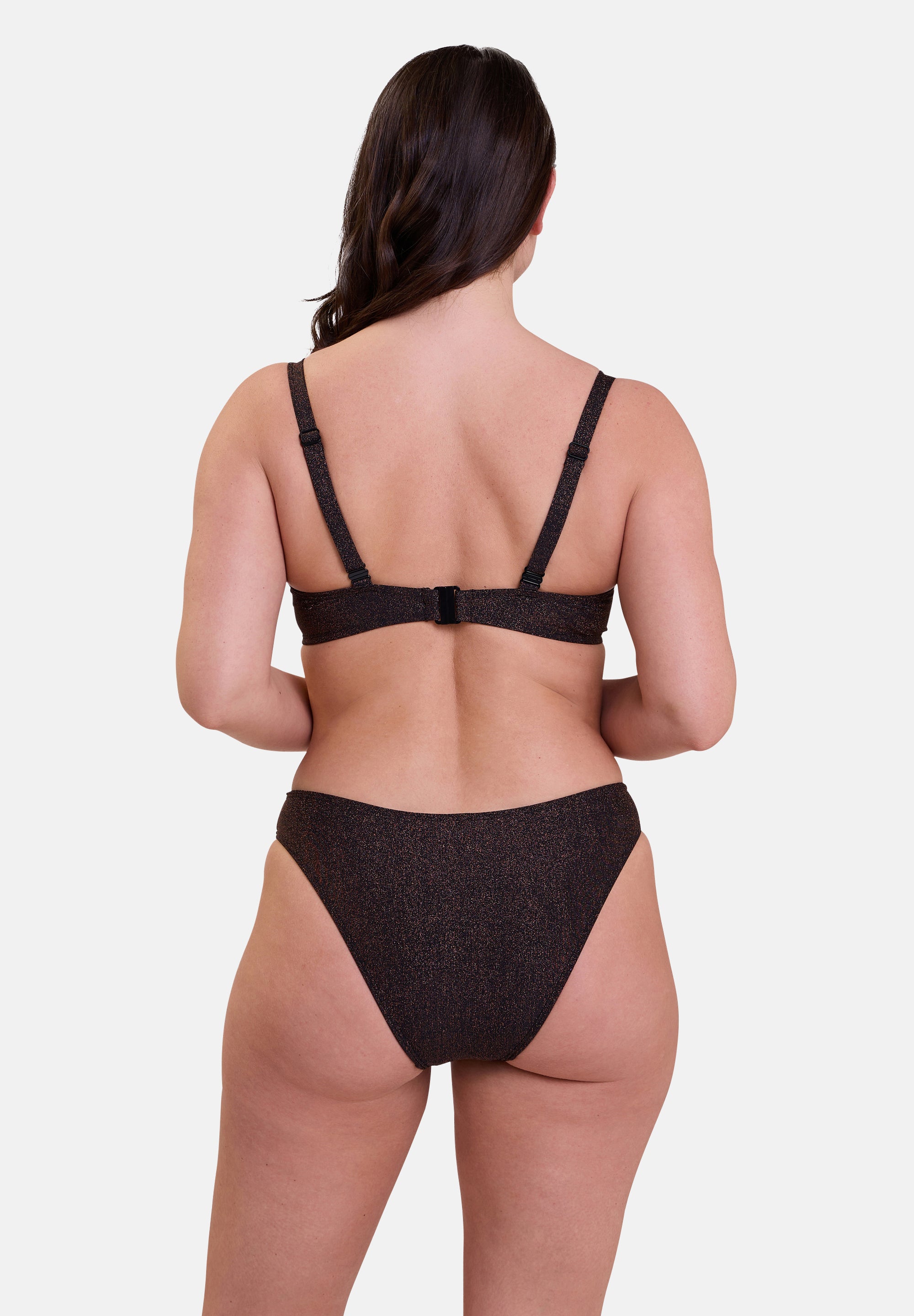 Ensemble de maillot de bain noir - vu de dos