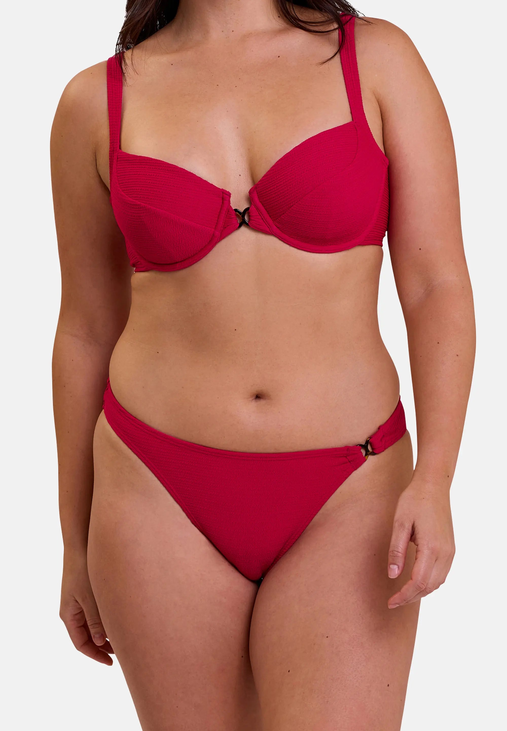 Bikinitop met beugel Glamourous Textured Kers