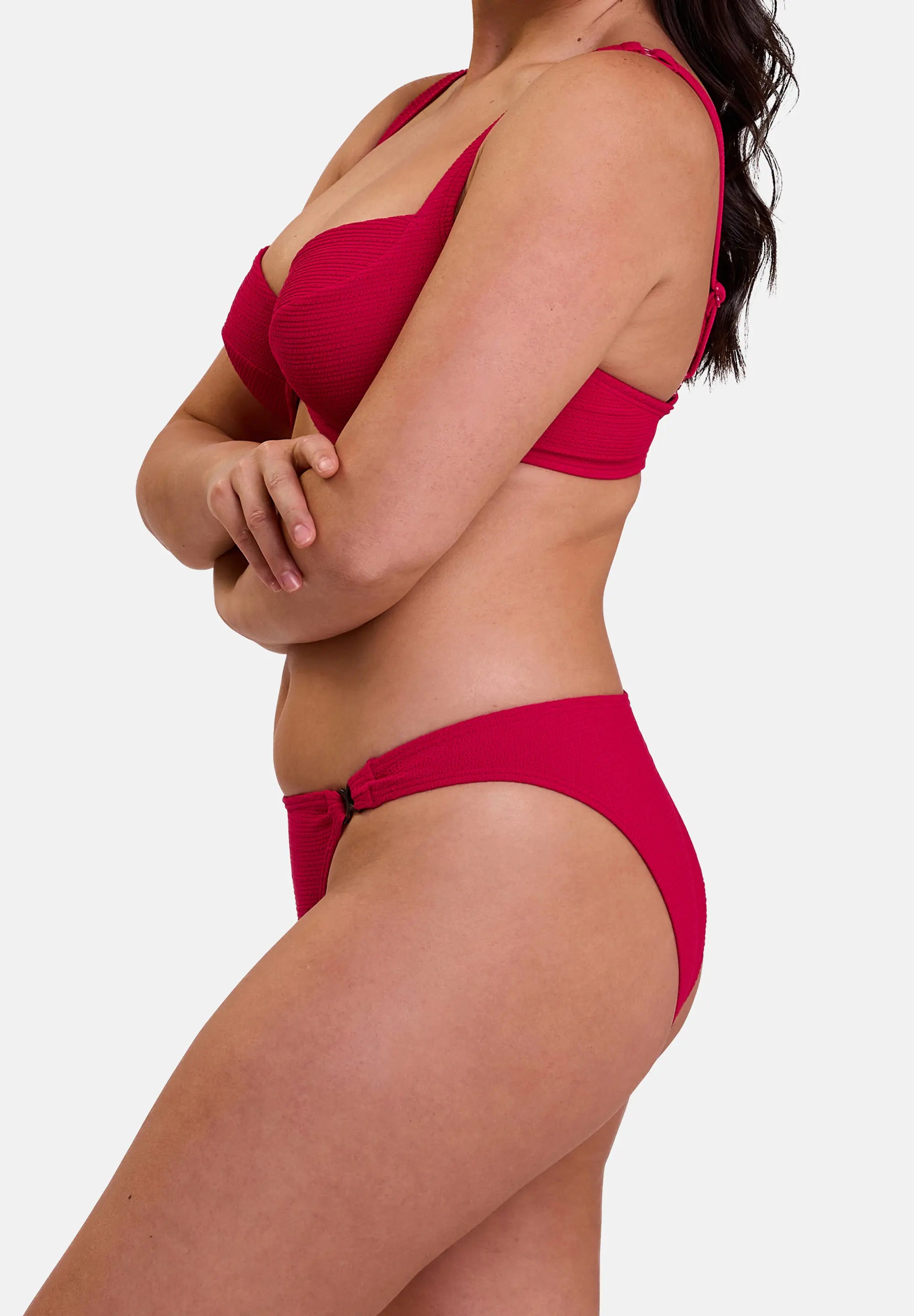 Bikinitop met beugel Glamourous Textured Kers