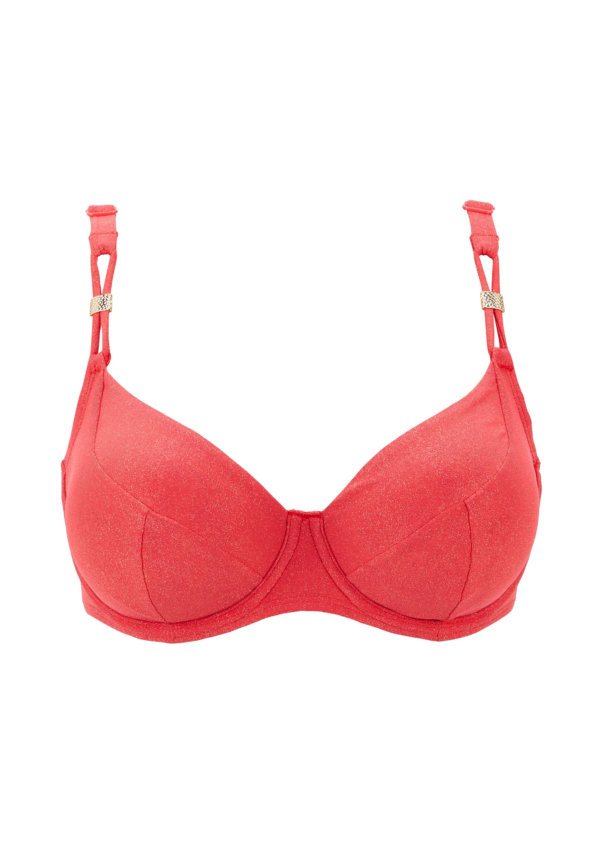 Bikinitop met beugel Bask in Bliss Poppy Rood