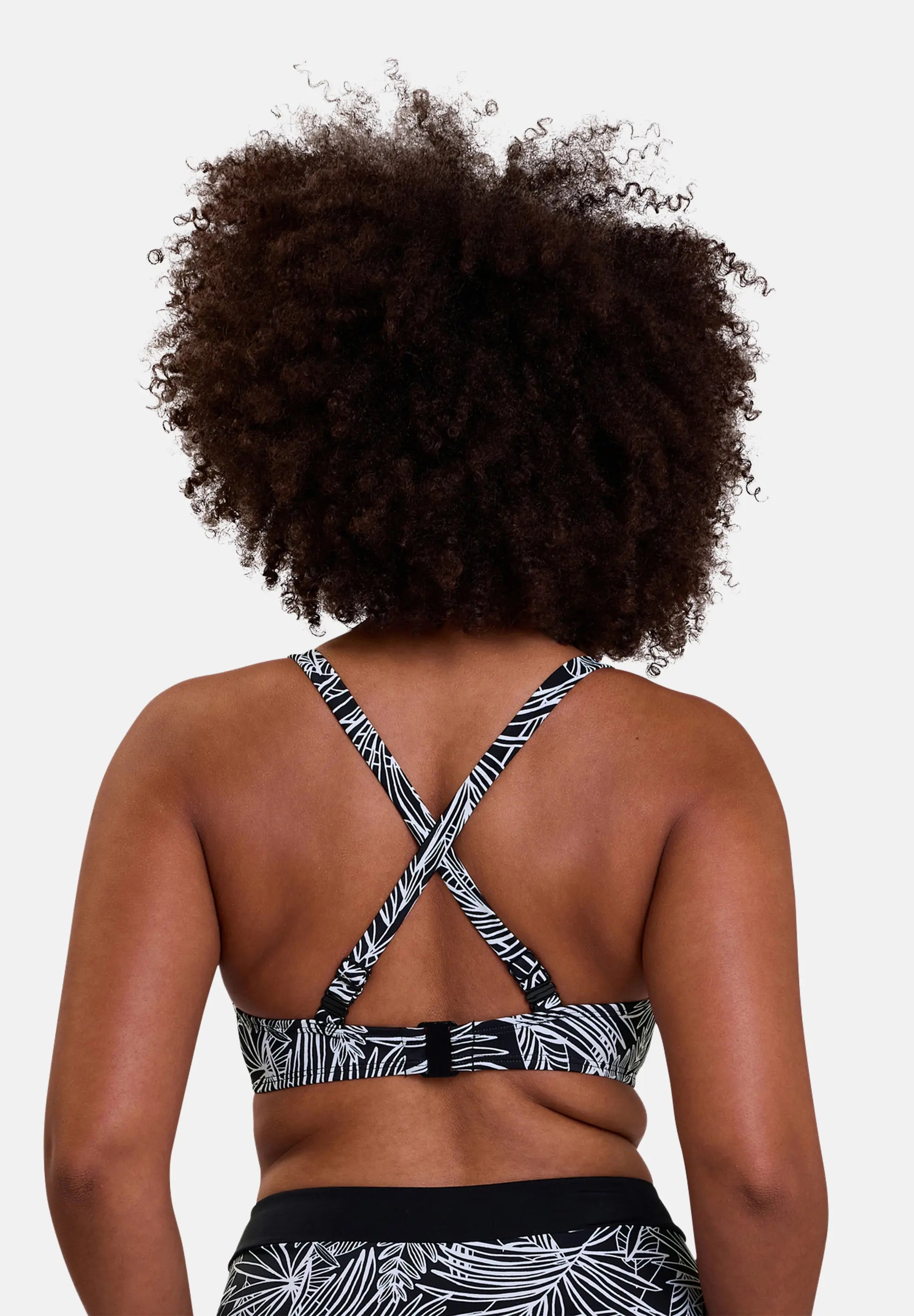 Underwired bikini top Seychelles Graphic Palm Print