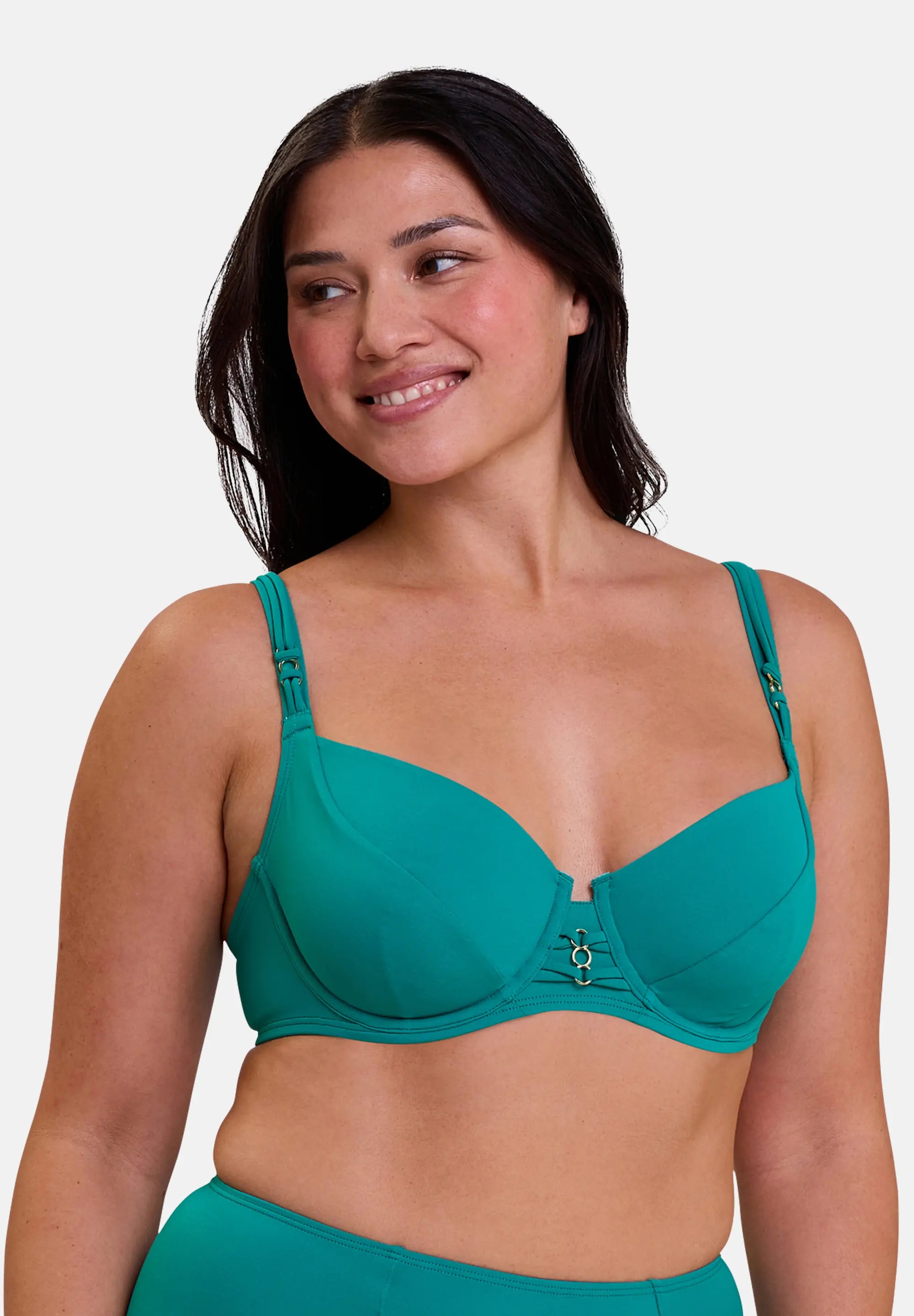 Underwired bikini top Moorea Blue Gazon