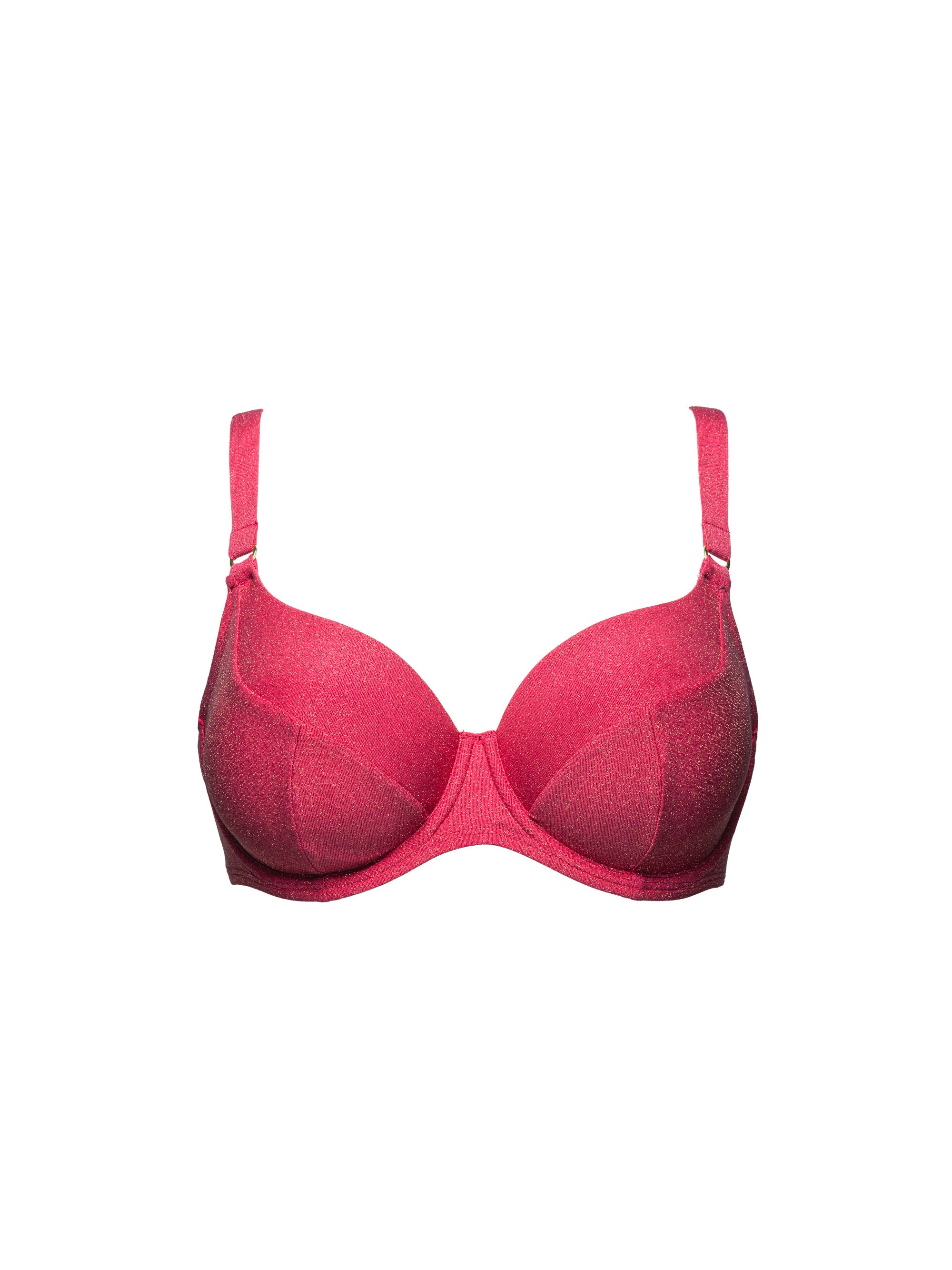 Packshot haut de maillot de bain - couleur cerise