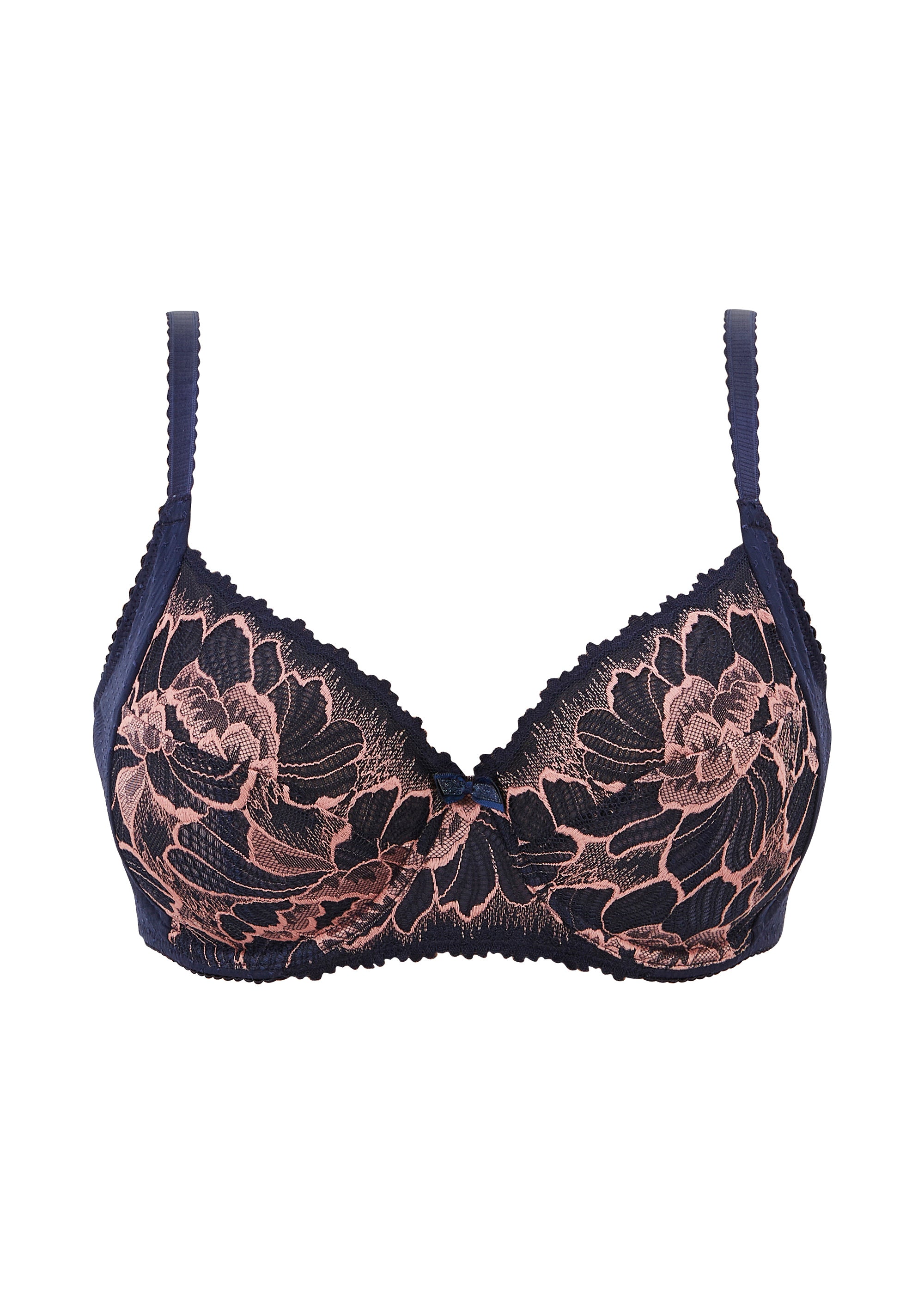 Full Cup Bra Capucine Navy Blue & Pink