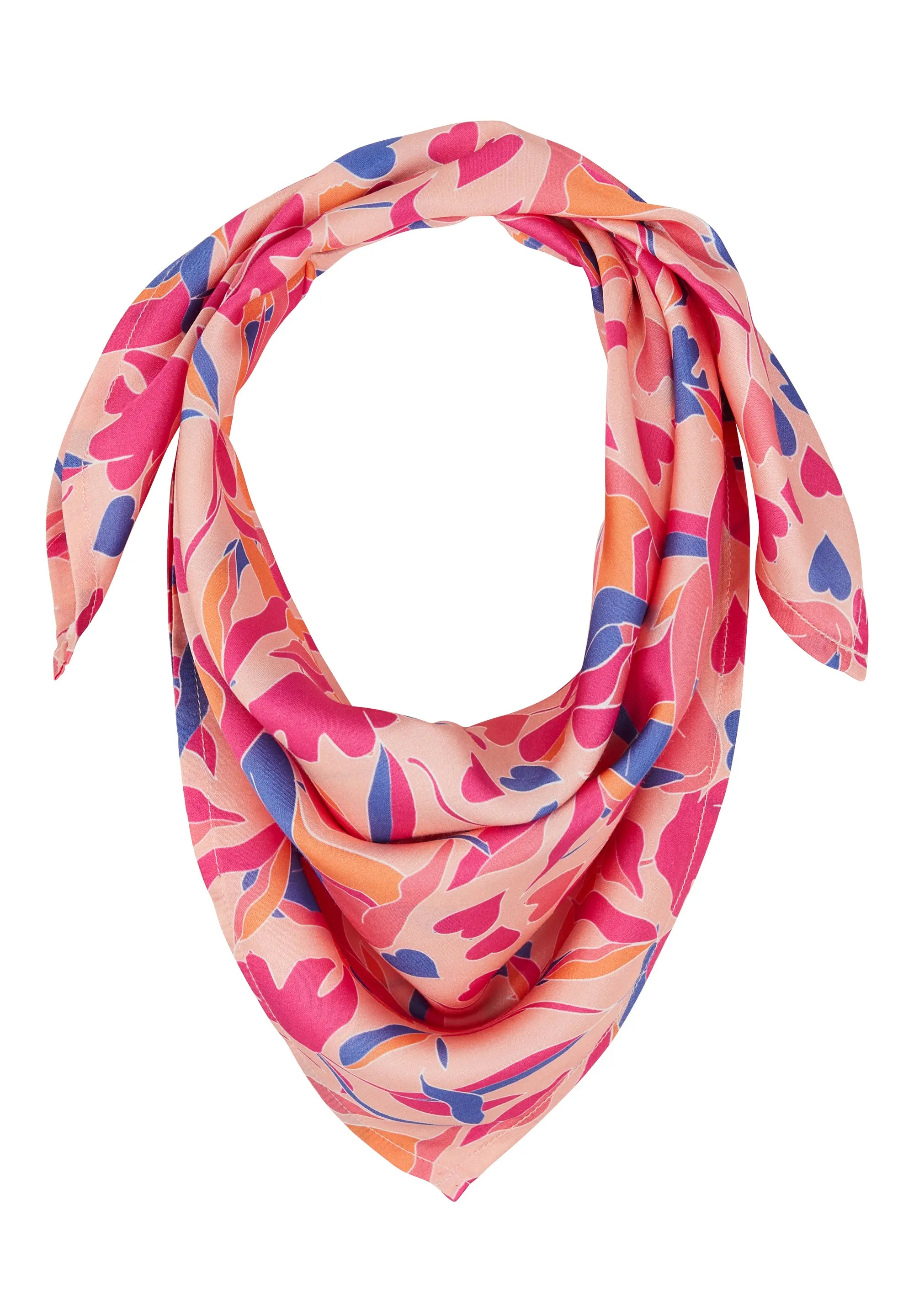 Foulard Octobre Rose Imprimé Femmes Pêche