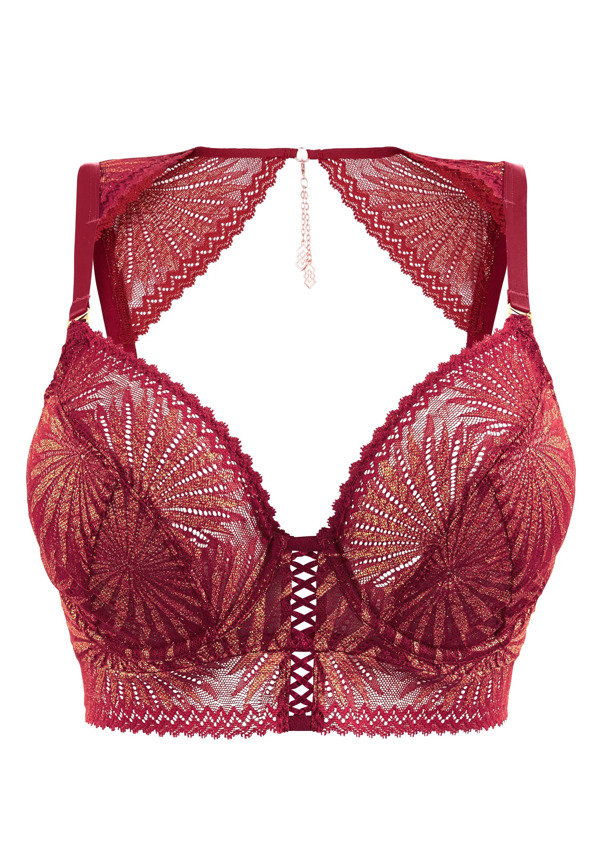 Soutien-gorge Bustier Avec Armatures Laurie Rouge Coeur