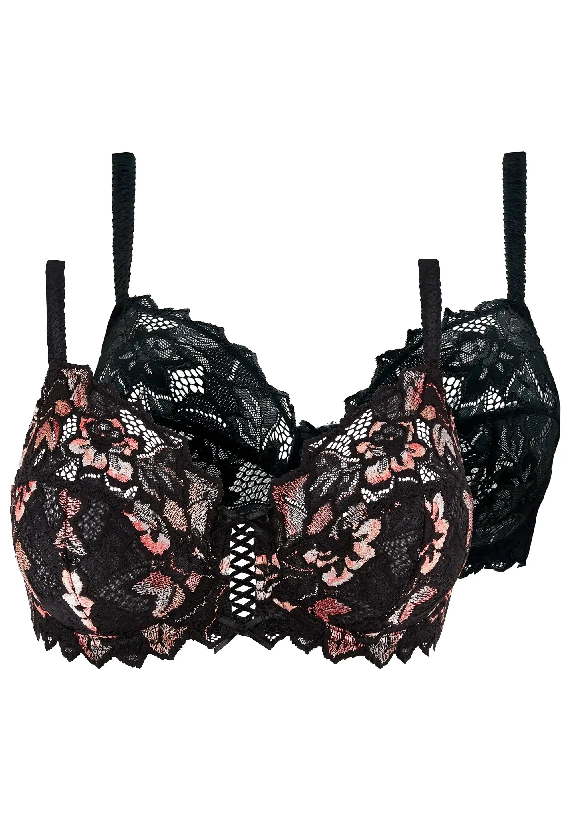 Lot de 2 soutiens-gorge Duo Arum Cabaret & Arum Noir